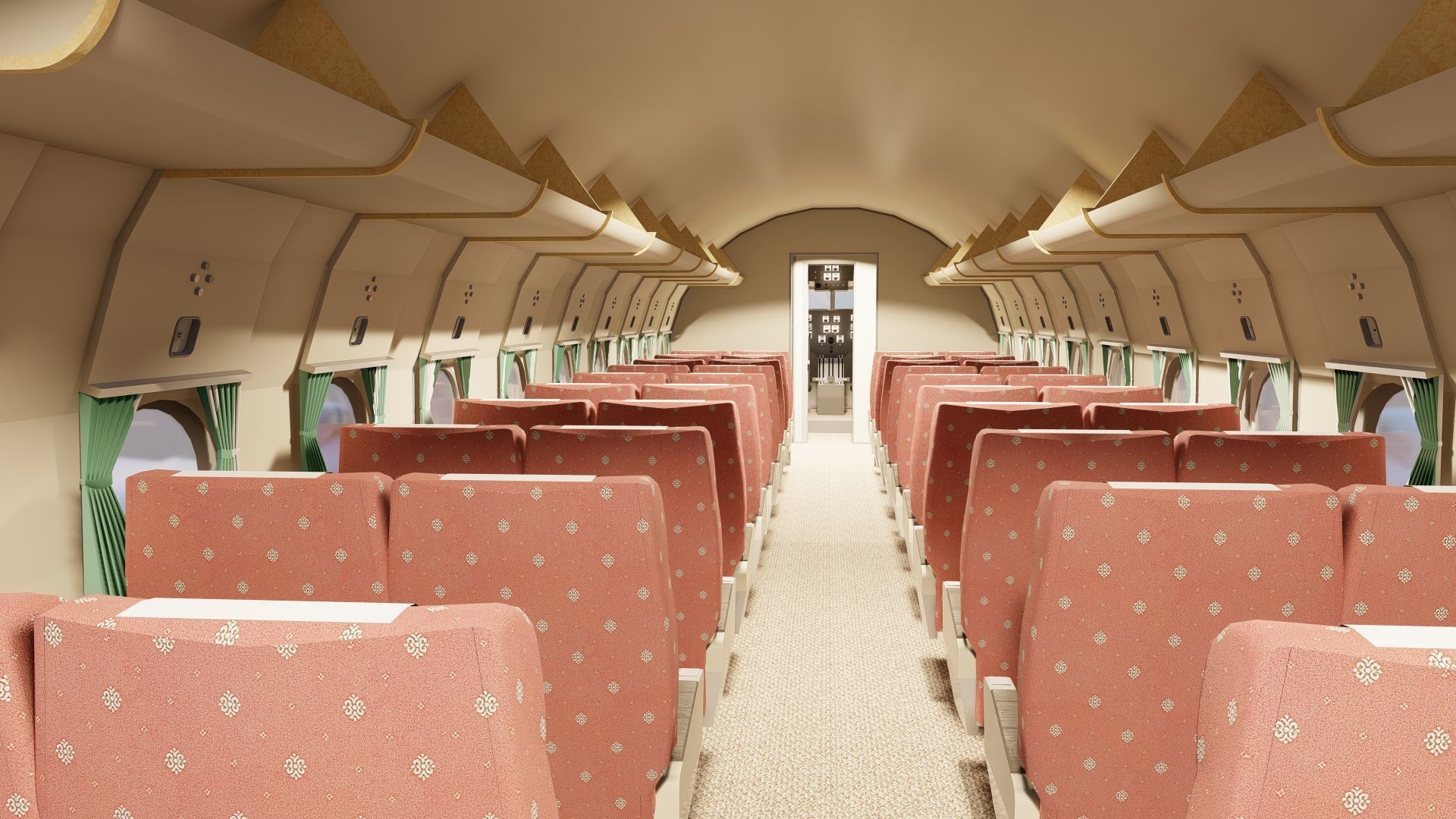 AMERICAN OVERSEAS AIRLINES CONSTELLATION L-049 and DOUGLAS DC-4 3D model_23