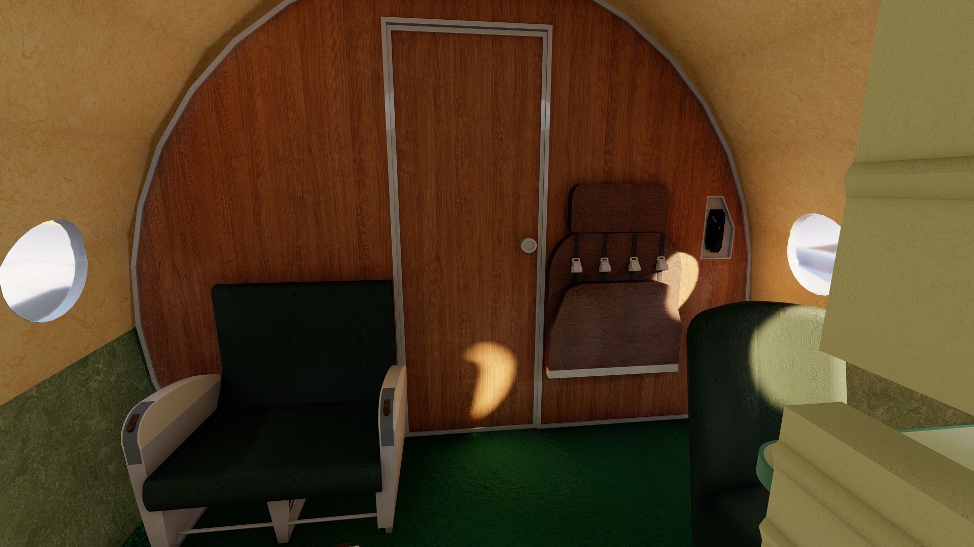 AMERICAN OVERSEAS AIRLINES CONSTELLATION L-049 and DOUGLAS DC-4 3D model_42