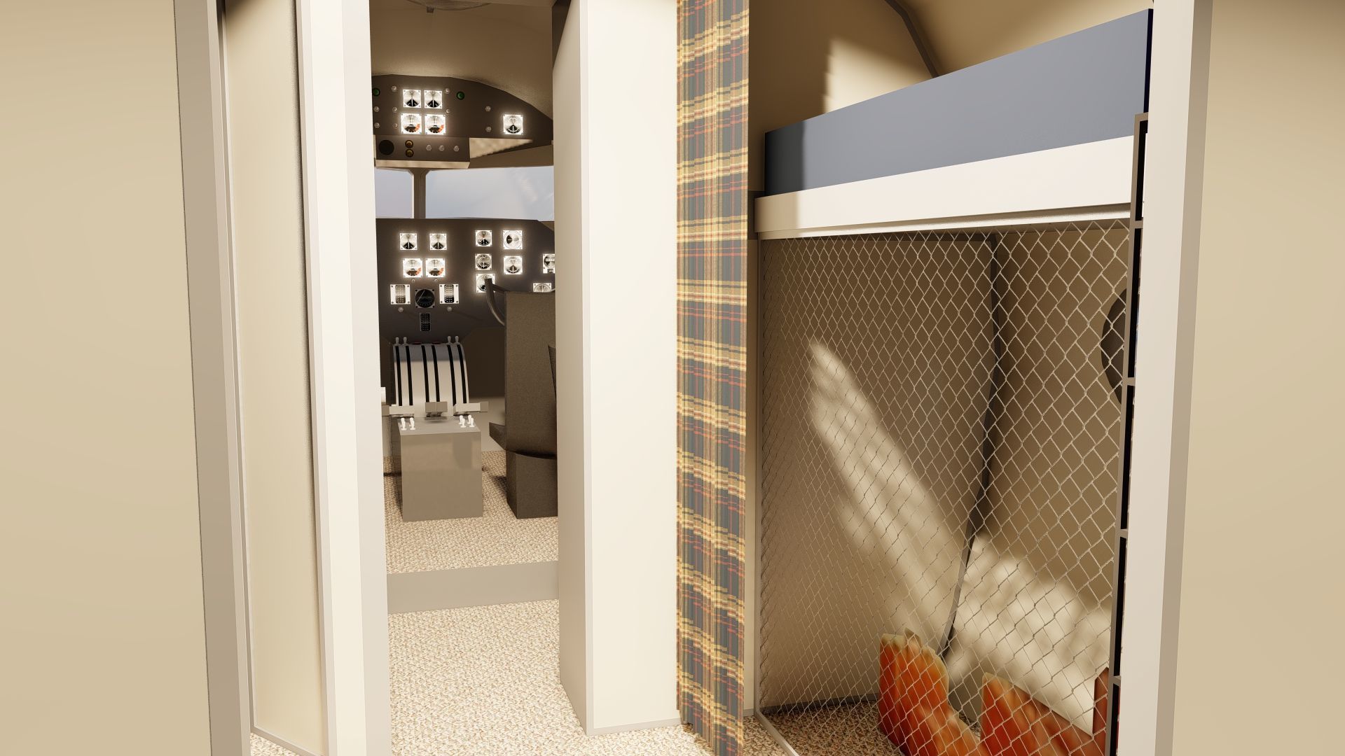 AMERICAN OVERSEAS AIRLINES CONSTELLATION L-049 and DOUGLAS DC-4 3D model_25