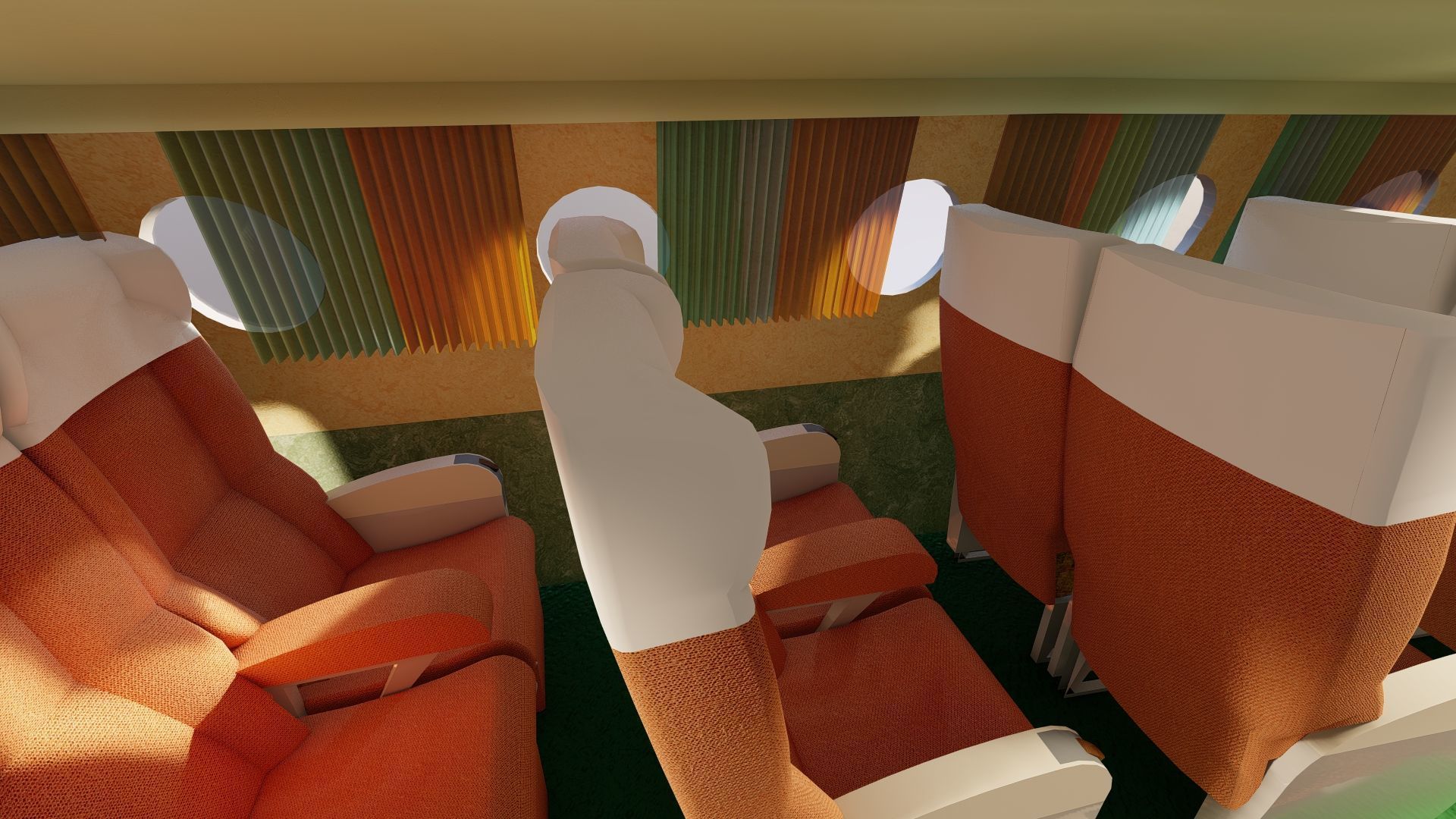 AMERICAN OVERSEAS AIRLINES CONSTELLATION L-049 and DOUGLAS DC-4 3D model_36