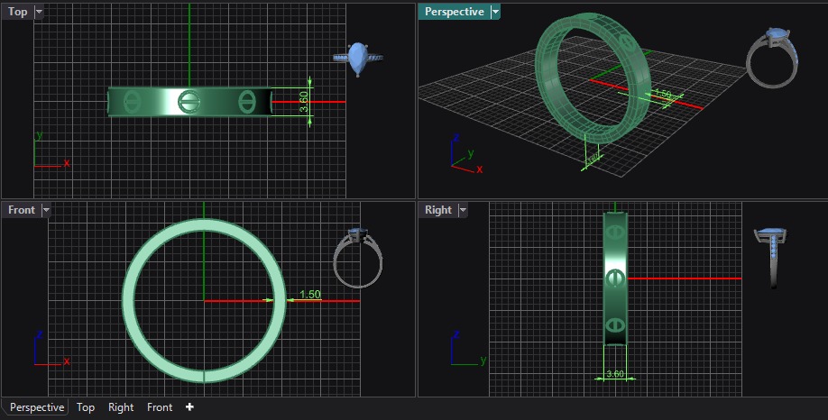 Ring Love Collection All Sizes 3D print model_6