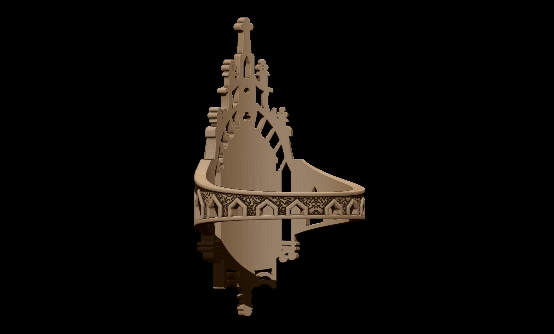 Old monastery Jesus 3D print model_4