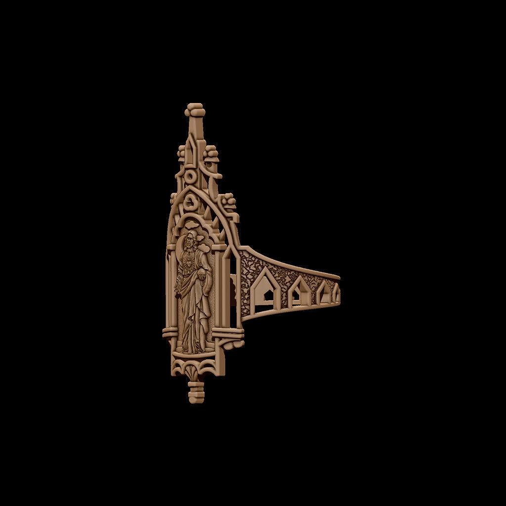 Old monastery Jesus 3D print model_2