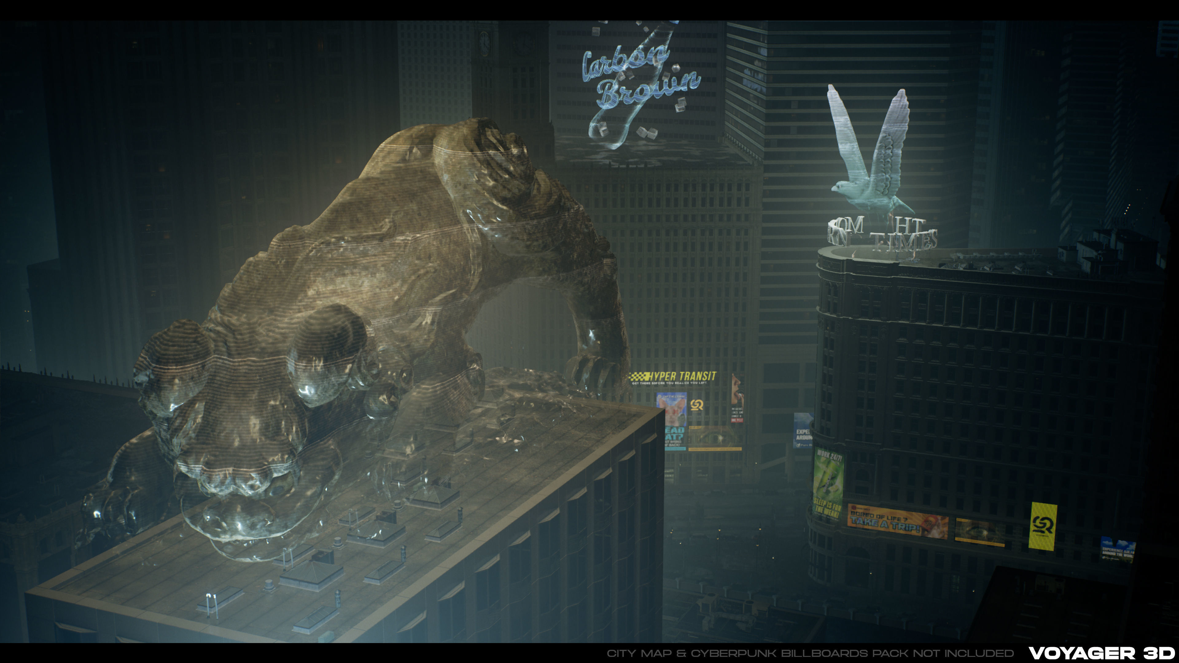 3D Holograms Pack Vol 01 Low-poly 3D model_4