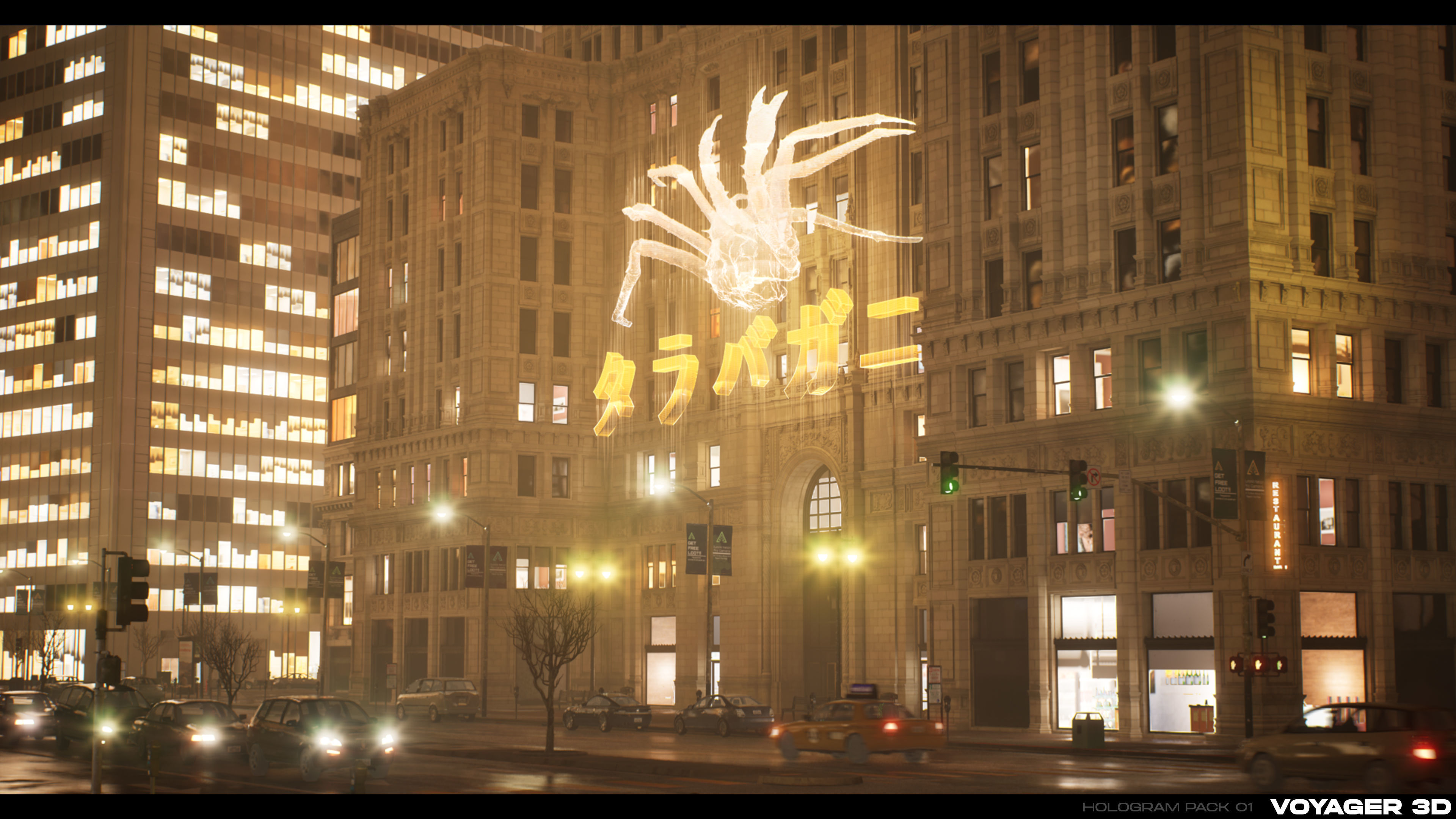 3D Holograms Pack Vol 01 Low-poly 3D model_6