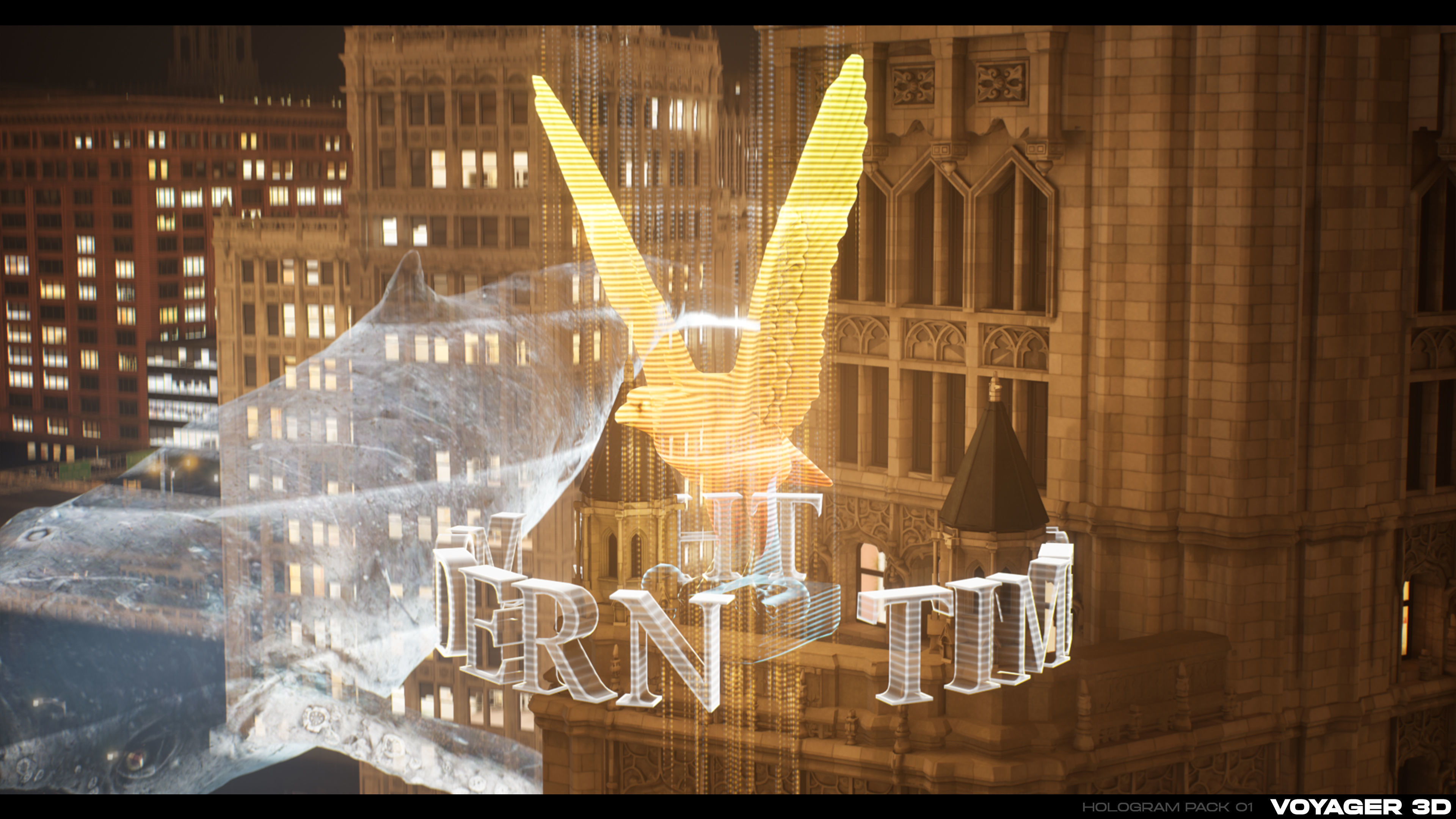 3D Holograms Pack Vol 01 Low-poly 3D model_15