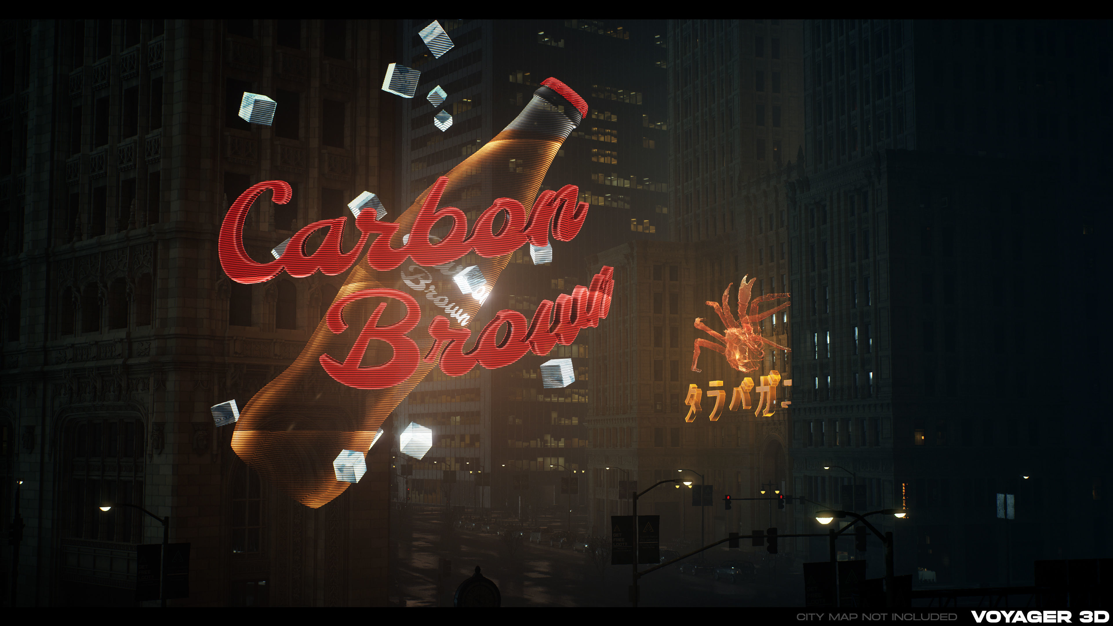 3D Holograms Pack Vol 01 Low-poly 3D model_3