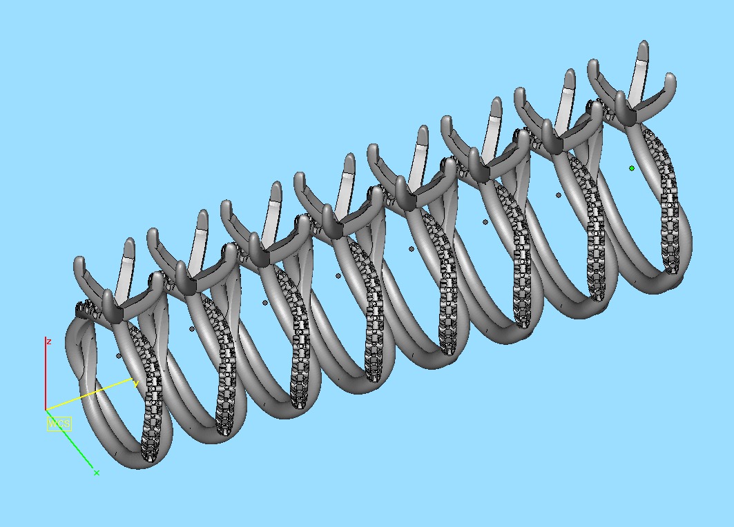 2ct Gorgeous Rope style twisted engagement ring 3dmodel 3D print model_41