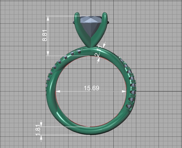 2ct Gorgeous Rope style twisted engagement ring 3dmodel 3D print model_45
