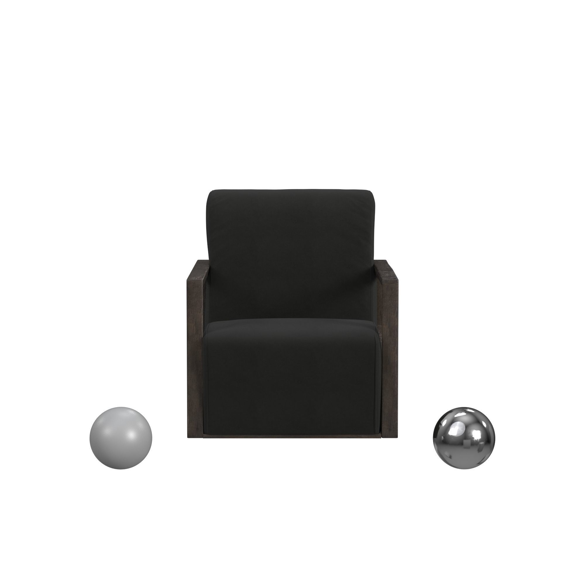 Bassett Mirror Company Asher Accent Chair 3D model_1