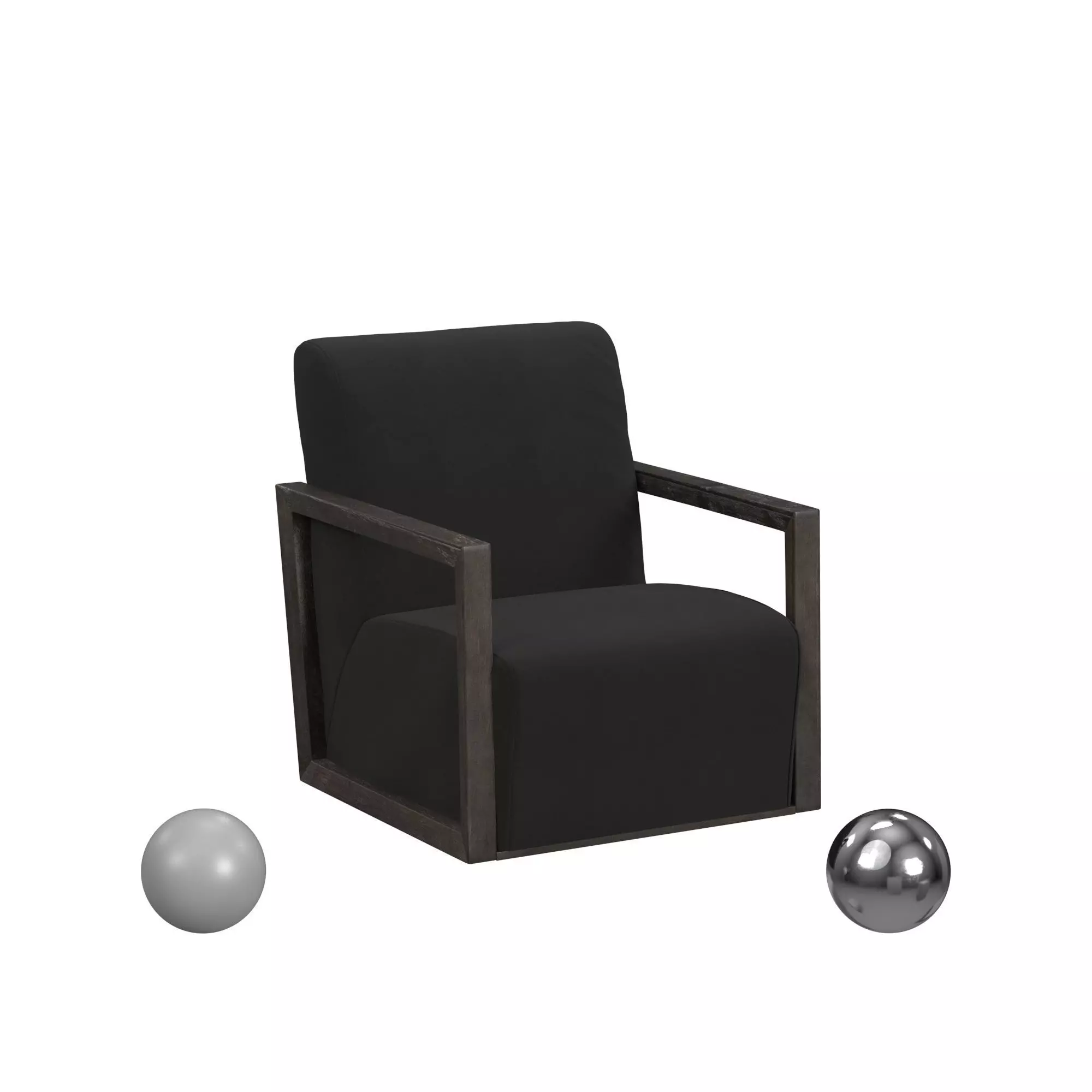 Bassett Mirror Company Asher Accent Chair 3D model_0