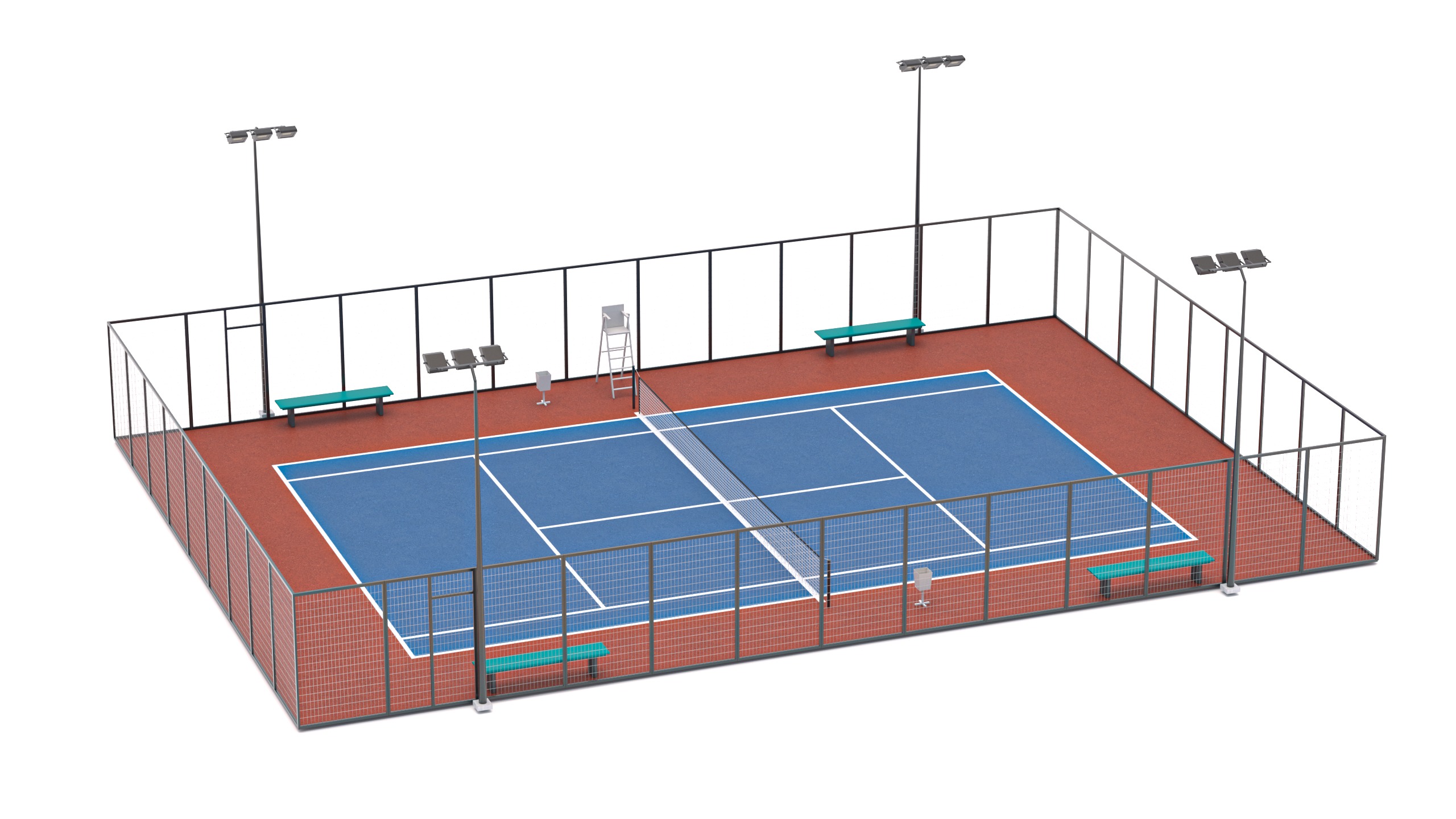 Tennis Court 2 3D model_1