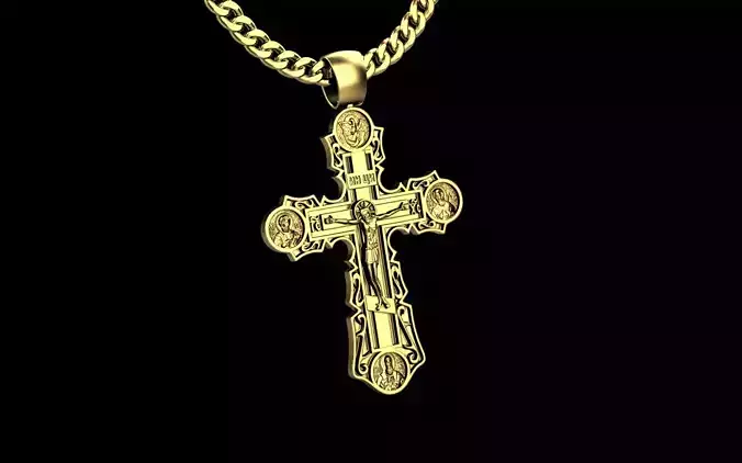 Cross pendant 201124 orthodox