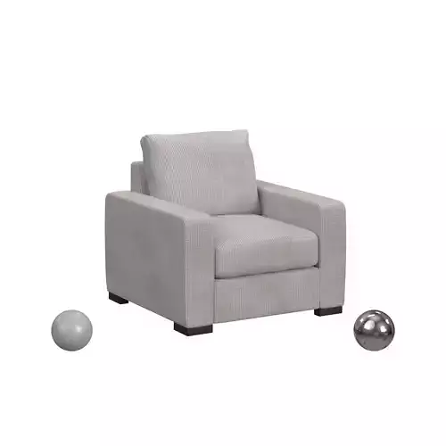 Contemporary Chair with Track Arms