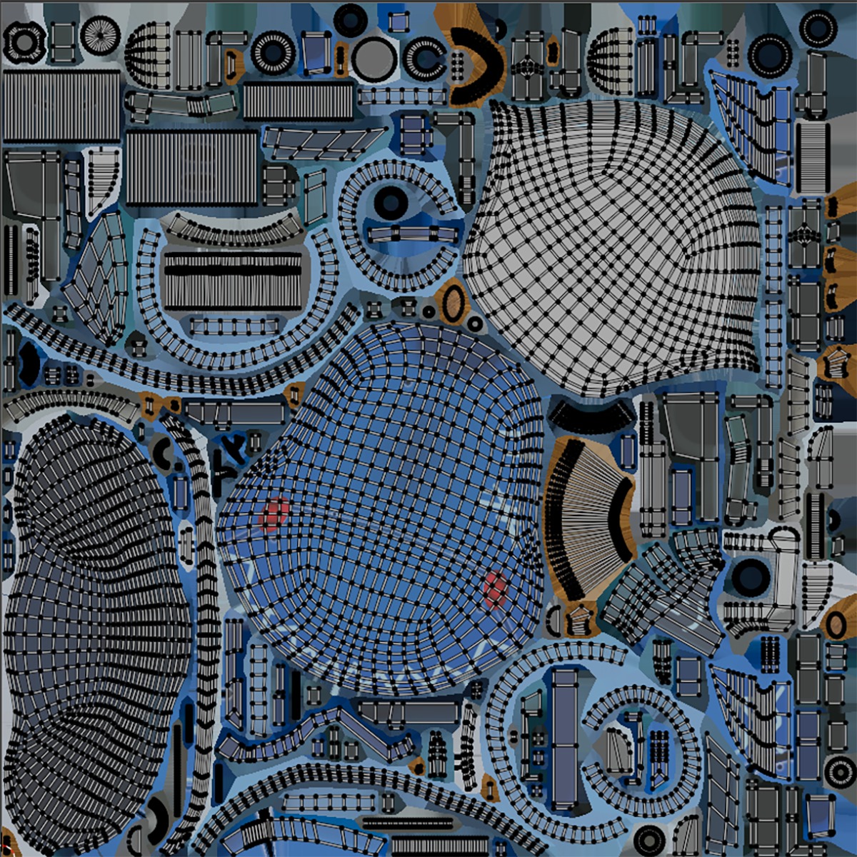 Stylized shark gun Low-poly 3D model_6