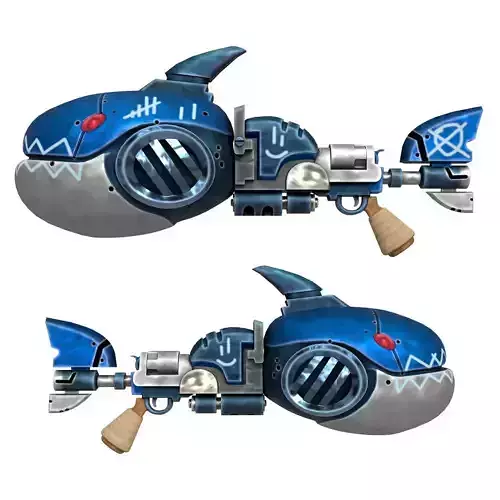 Stylized shark gun