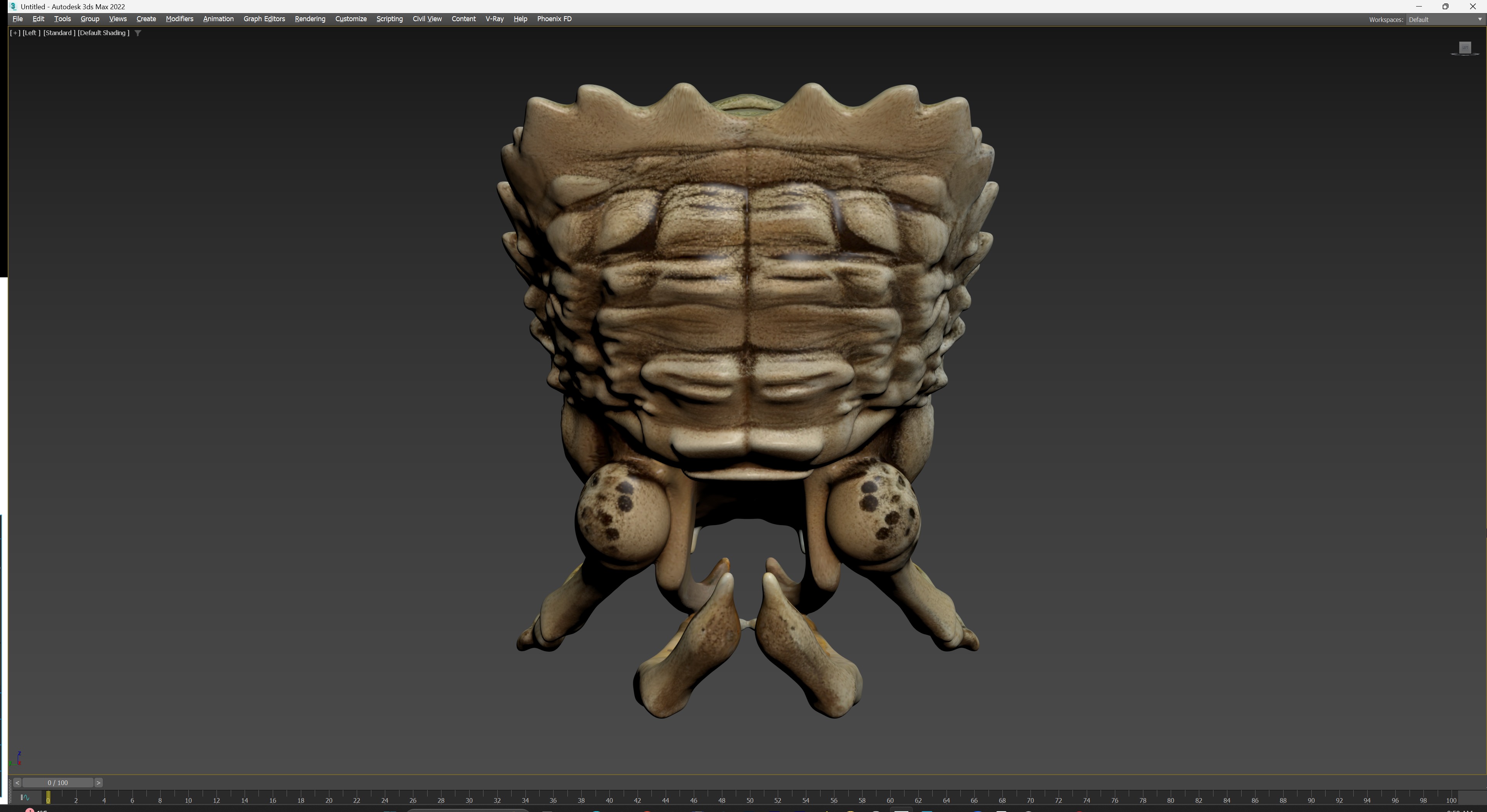 Alien Skull Artifact 3D model_26