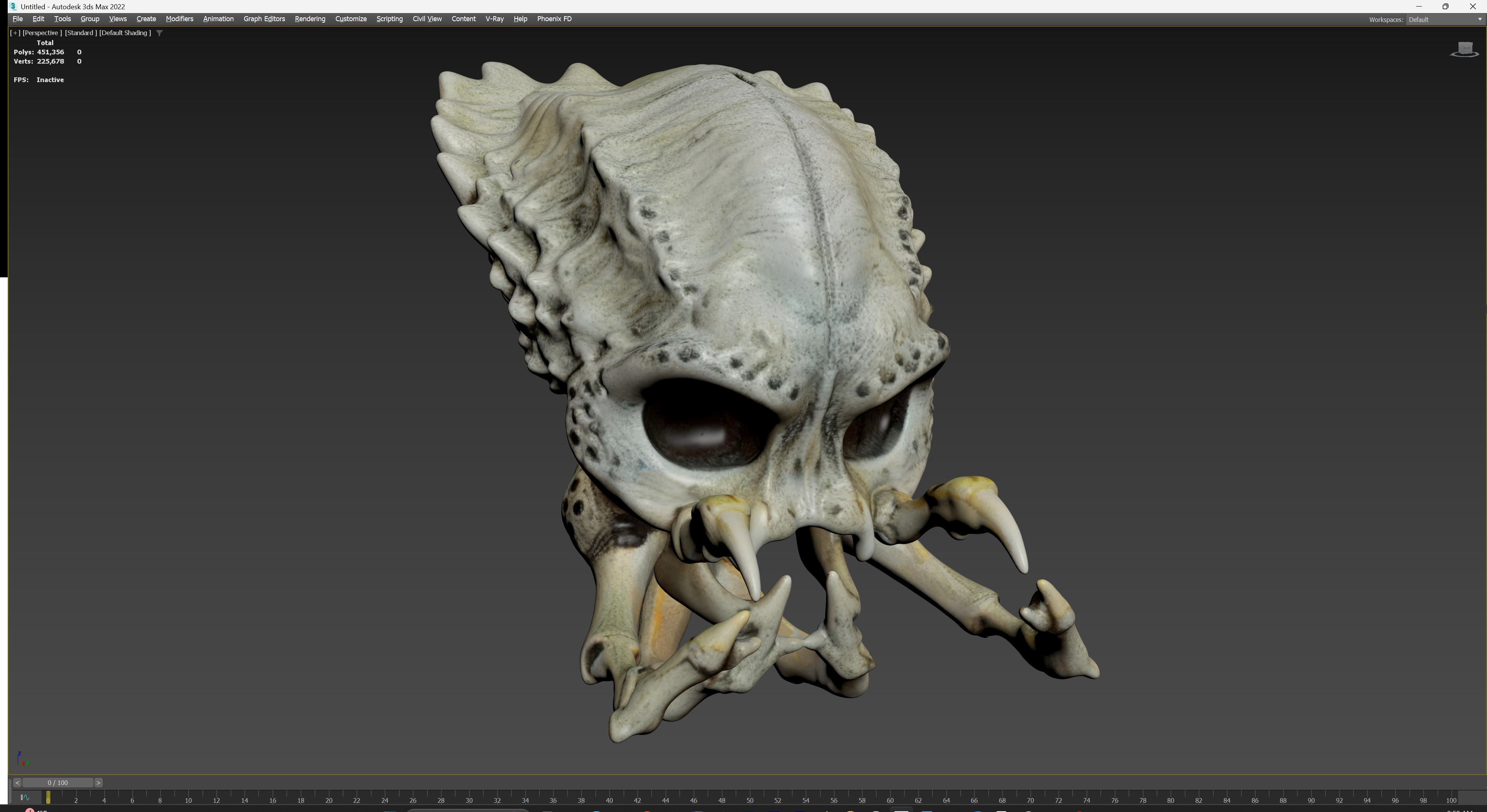 Alien Skull Artifact 3D model_21