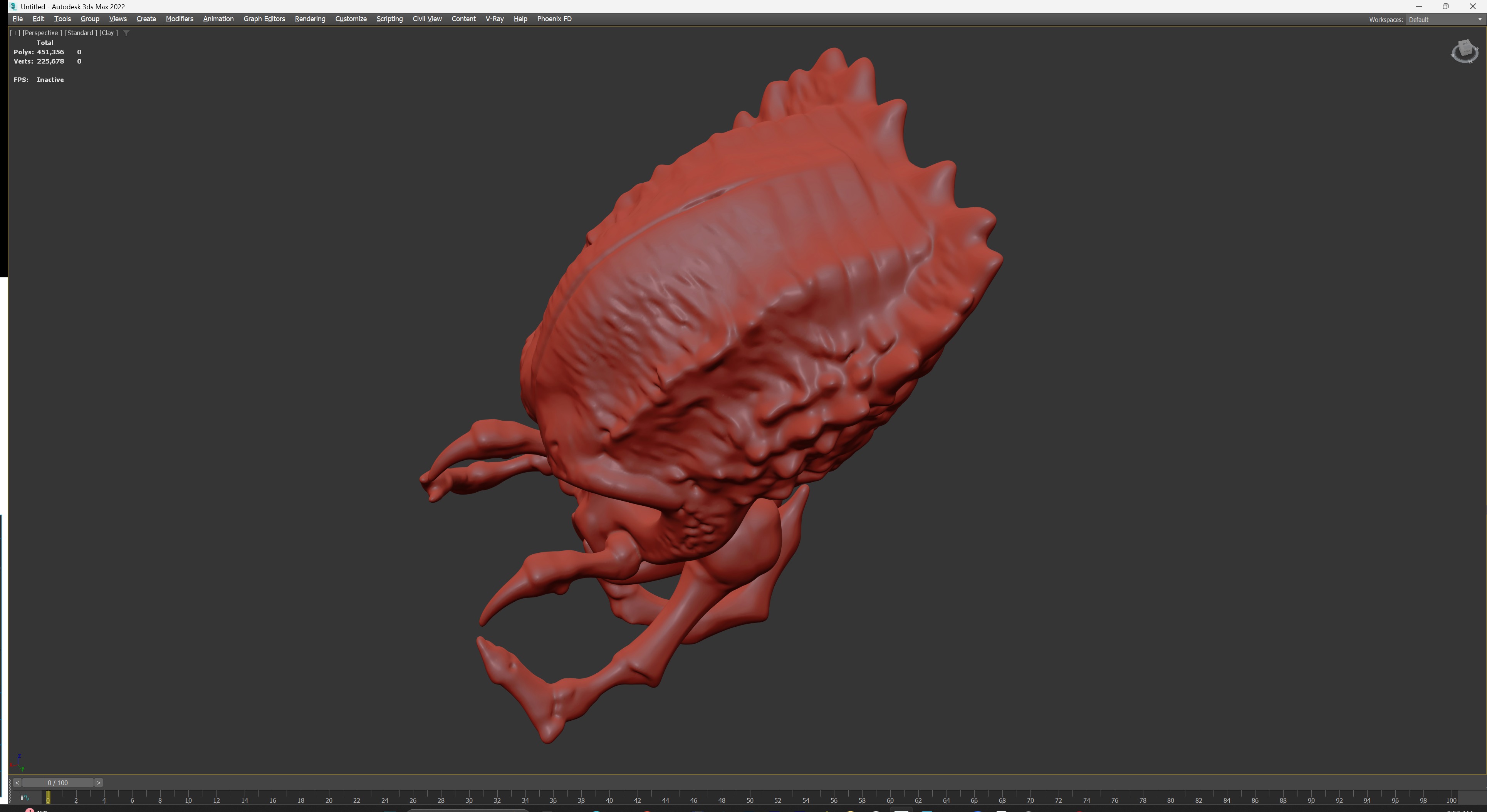 Alien Skull Artifact 3D model_15