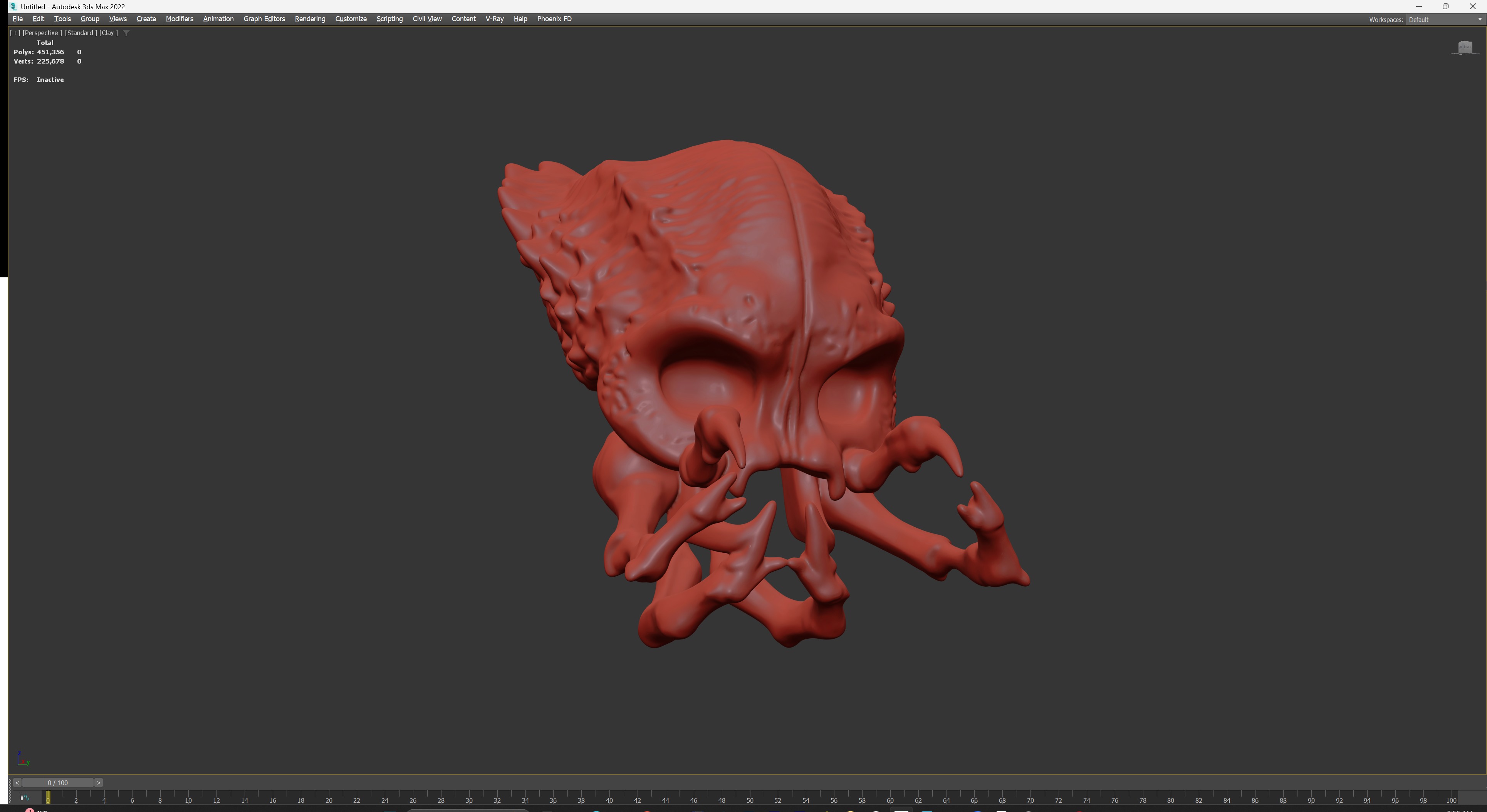 Alien Skull Artifact 3D model_10