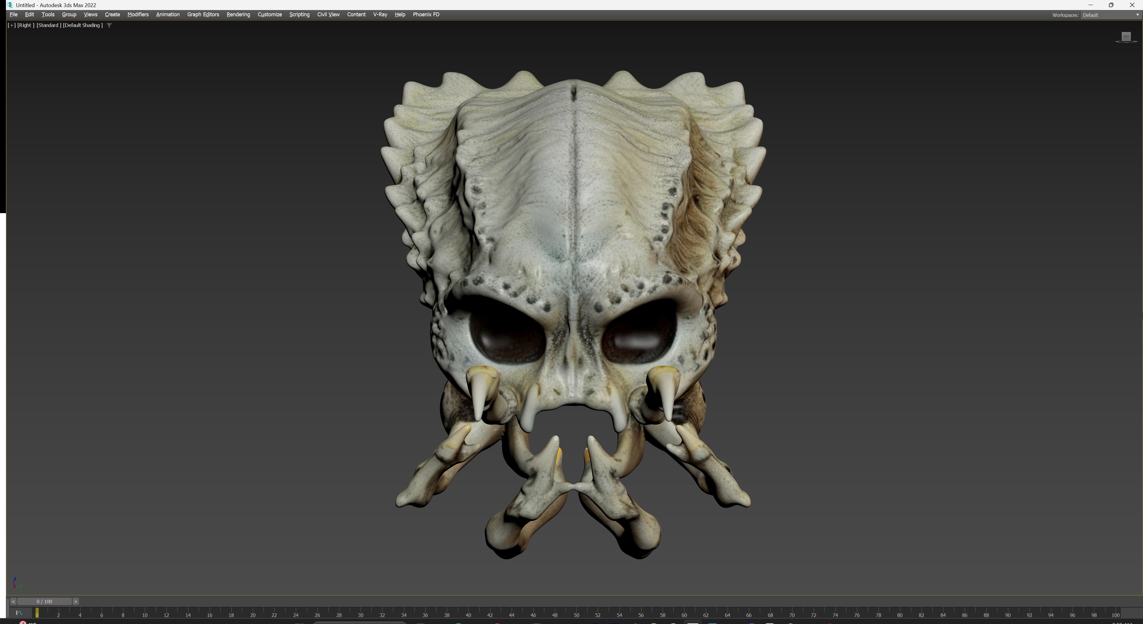 Alien Skull Artifact 3D model_28