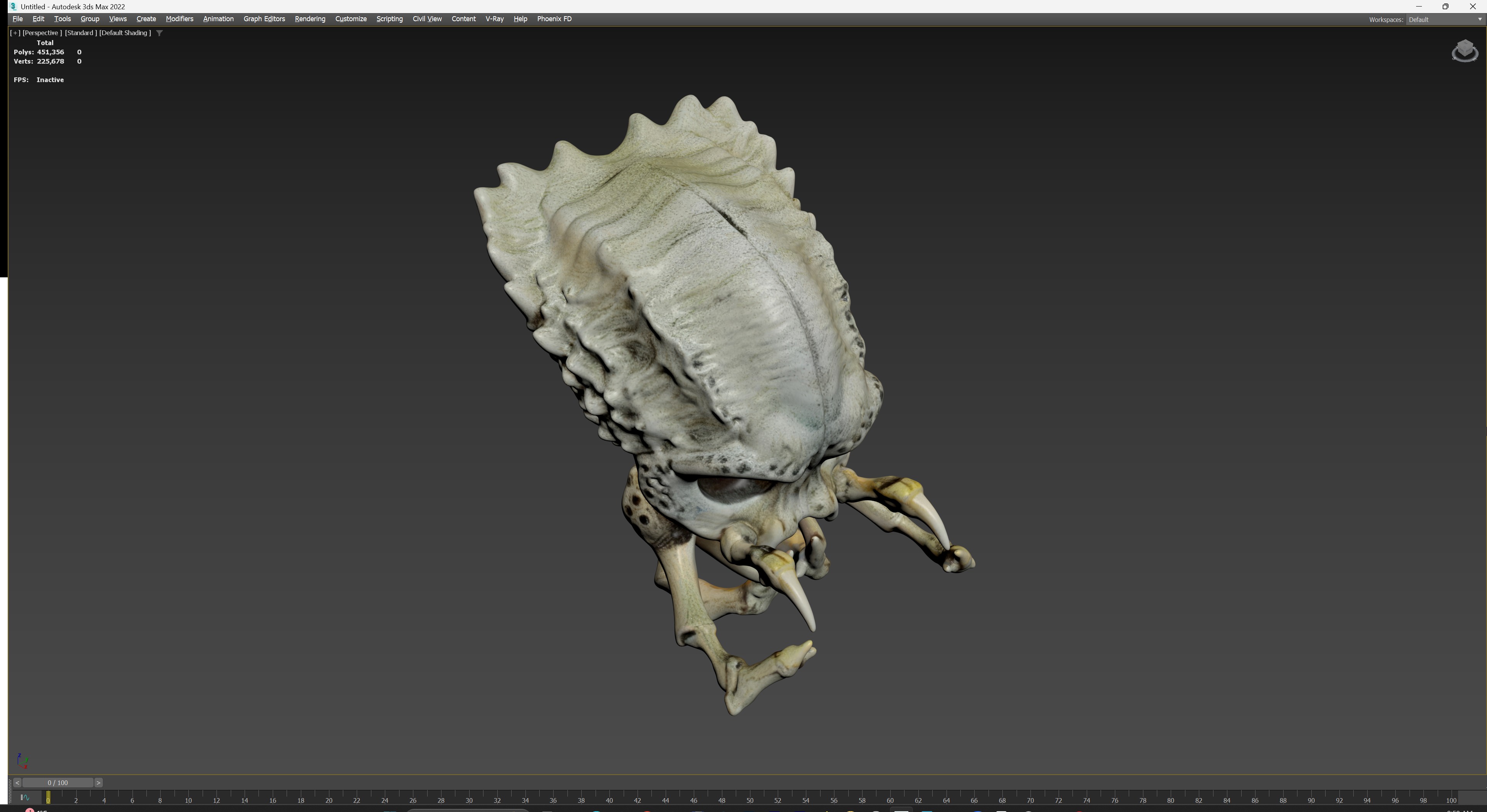 Alien Skull Artifact 3D model_24