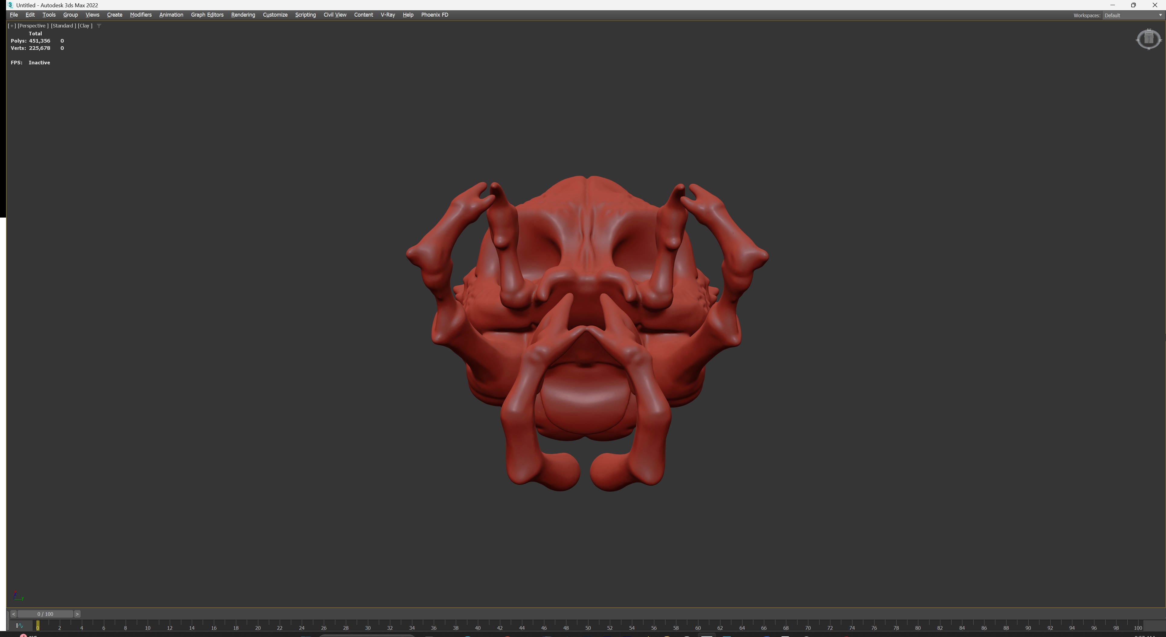 Alien Skull Artifact 3D model_17