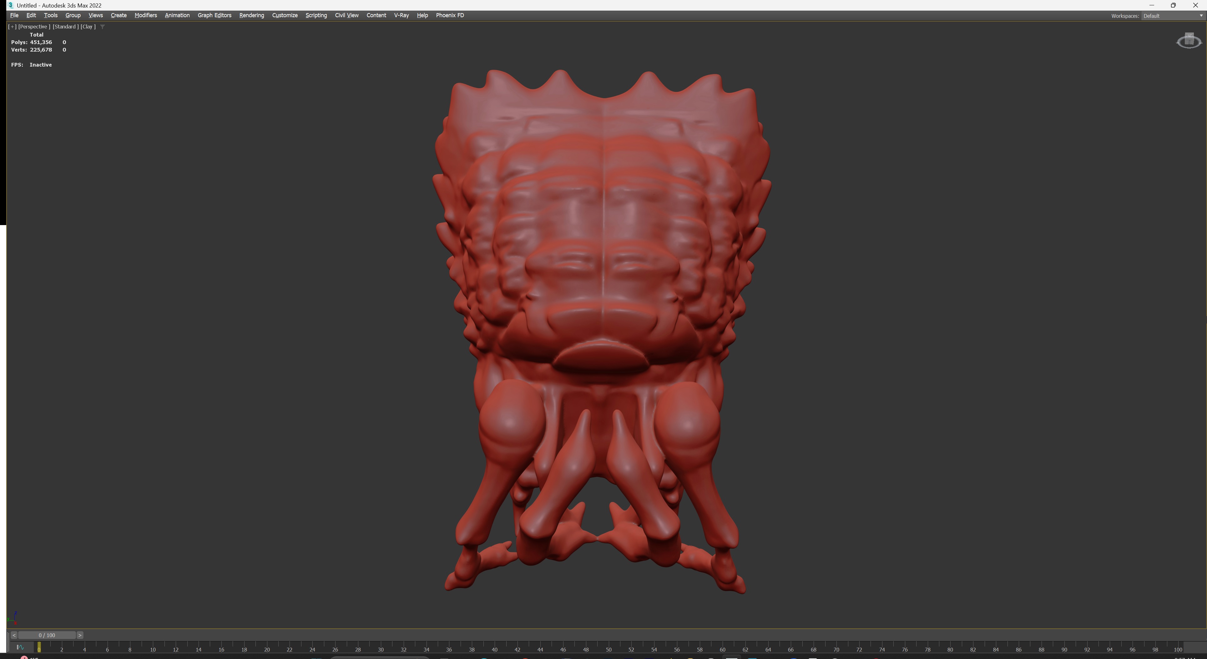 Alien Skull Artifact 3D model_16