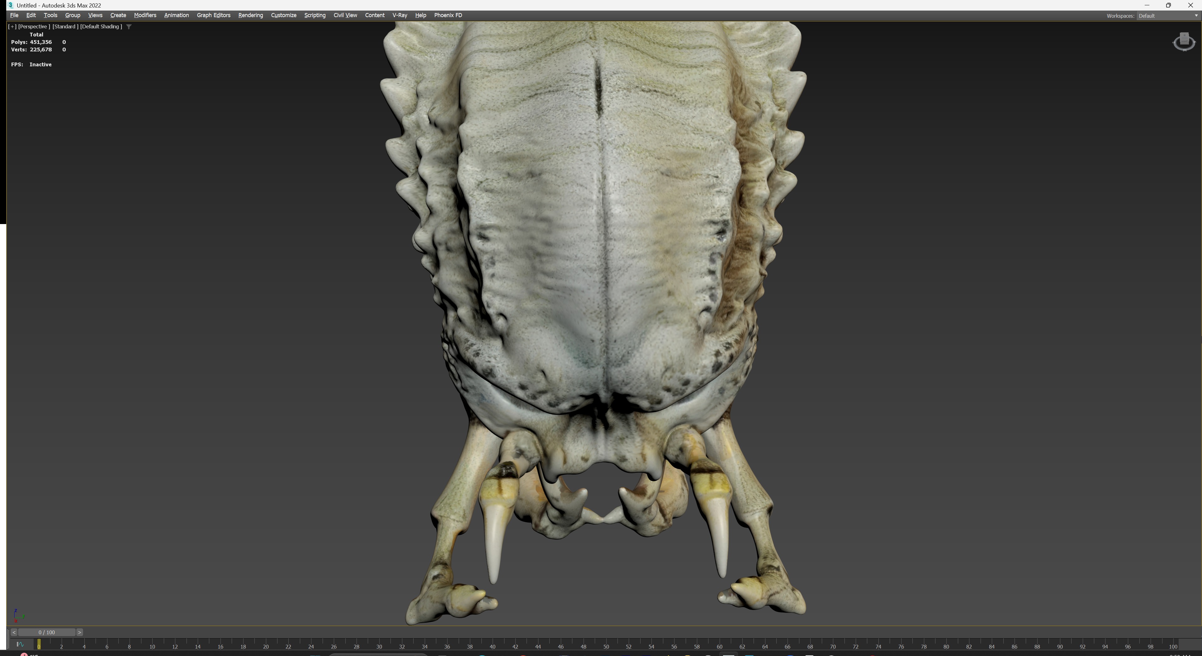 Alien Skull Artifact 3D model_22