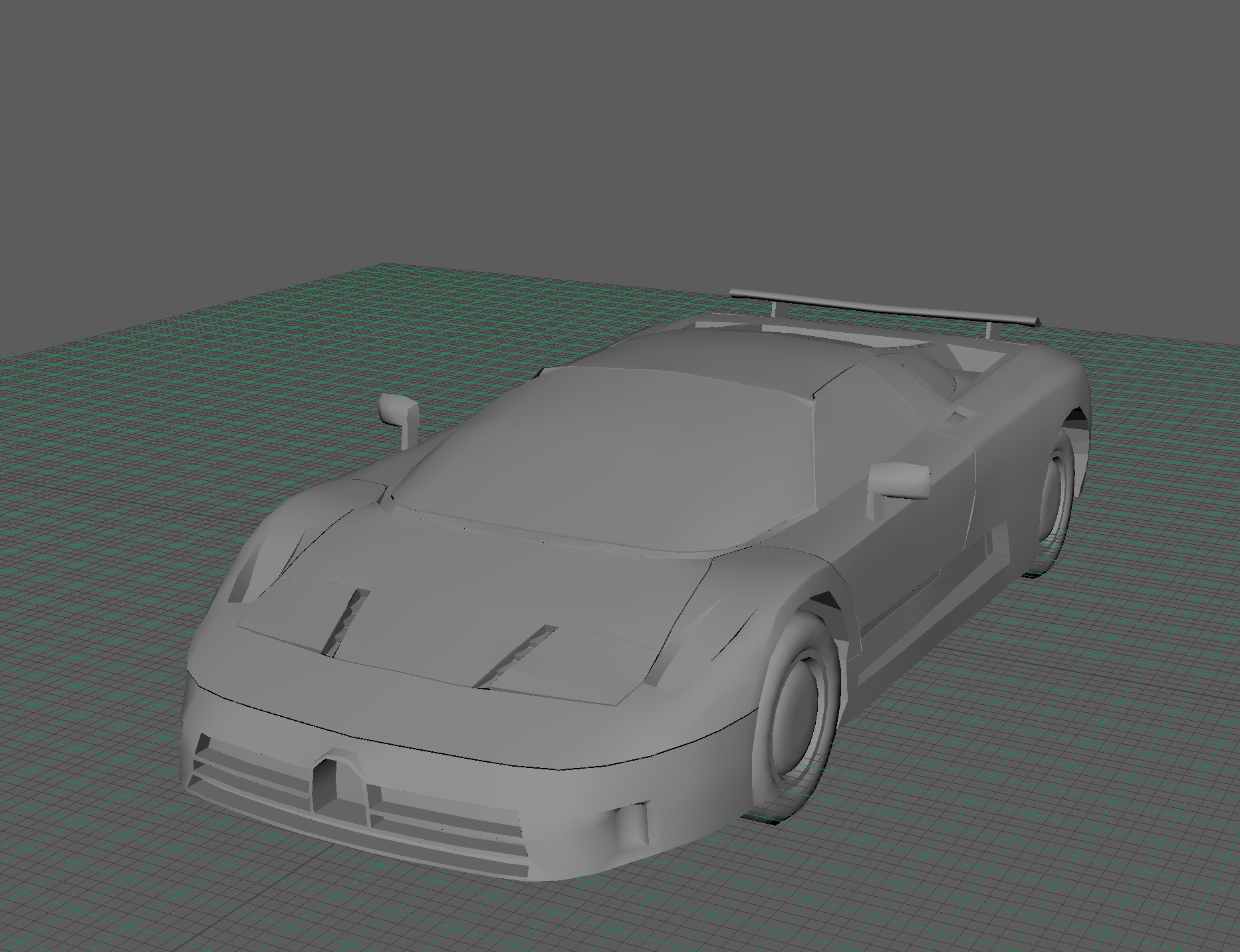 Bugatti EB110 Low-poly 3D model_3
