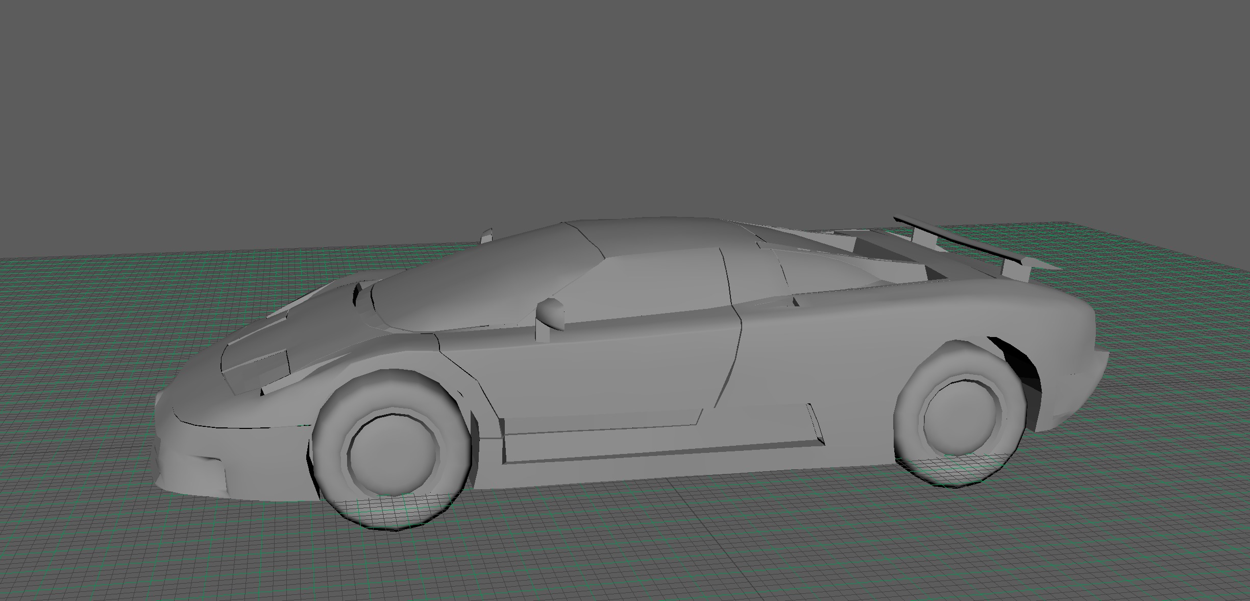Bugatti EB110 Low-poly 3D model_4