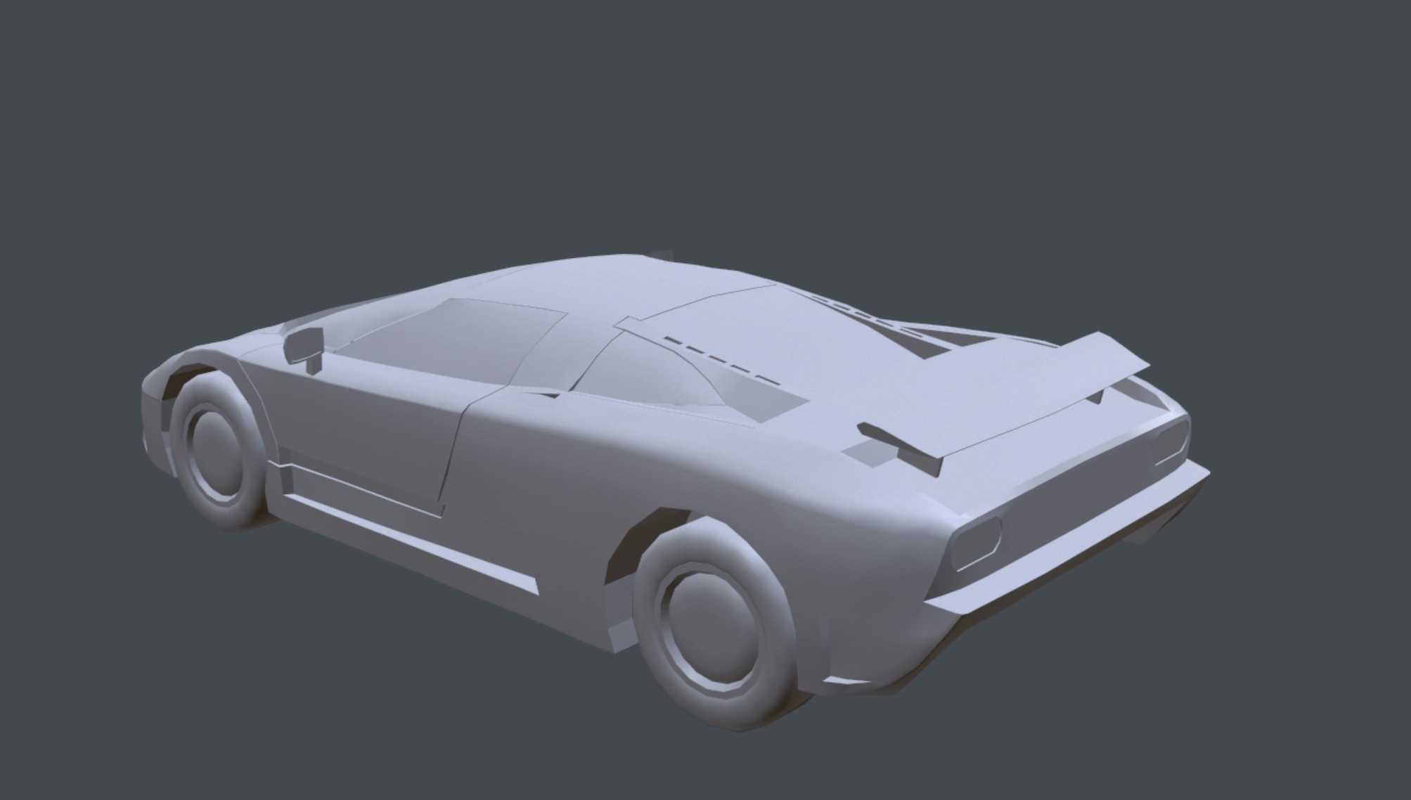 Bugatti EB110 Low-poly 3D model_2