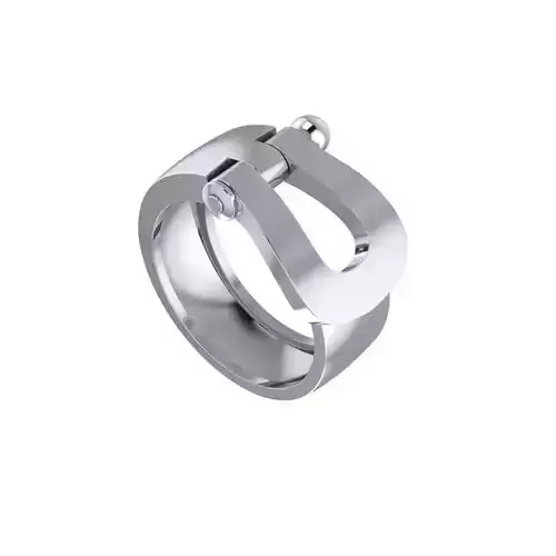 Force Large Diamond Ring EU 49-75 sizes 3D print model