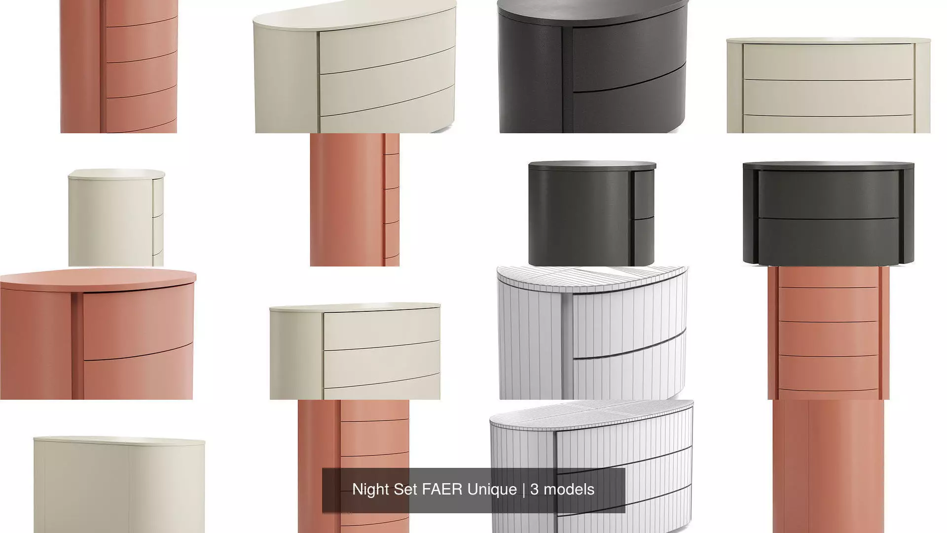 Night Set FAER Unique 3D Model Collection_1