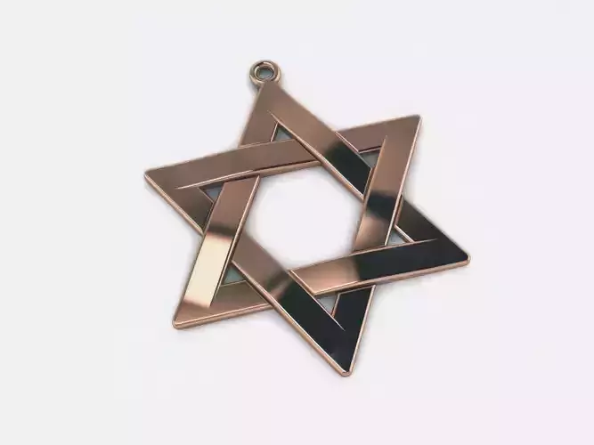 Plain Gold Star Pendant