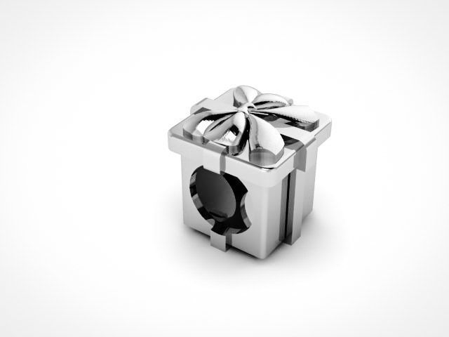 Bow Tie Bead Ball Pendant Necklace 3D print model_6