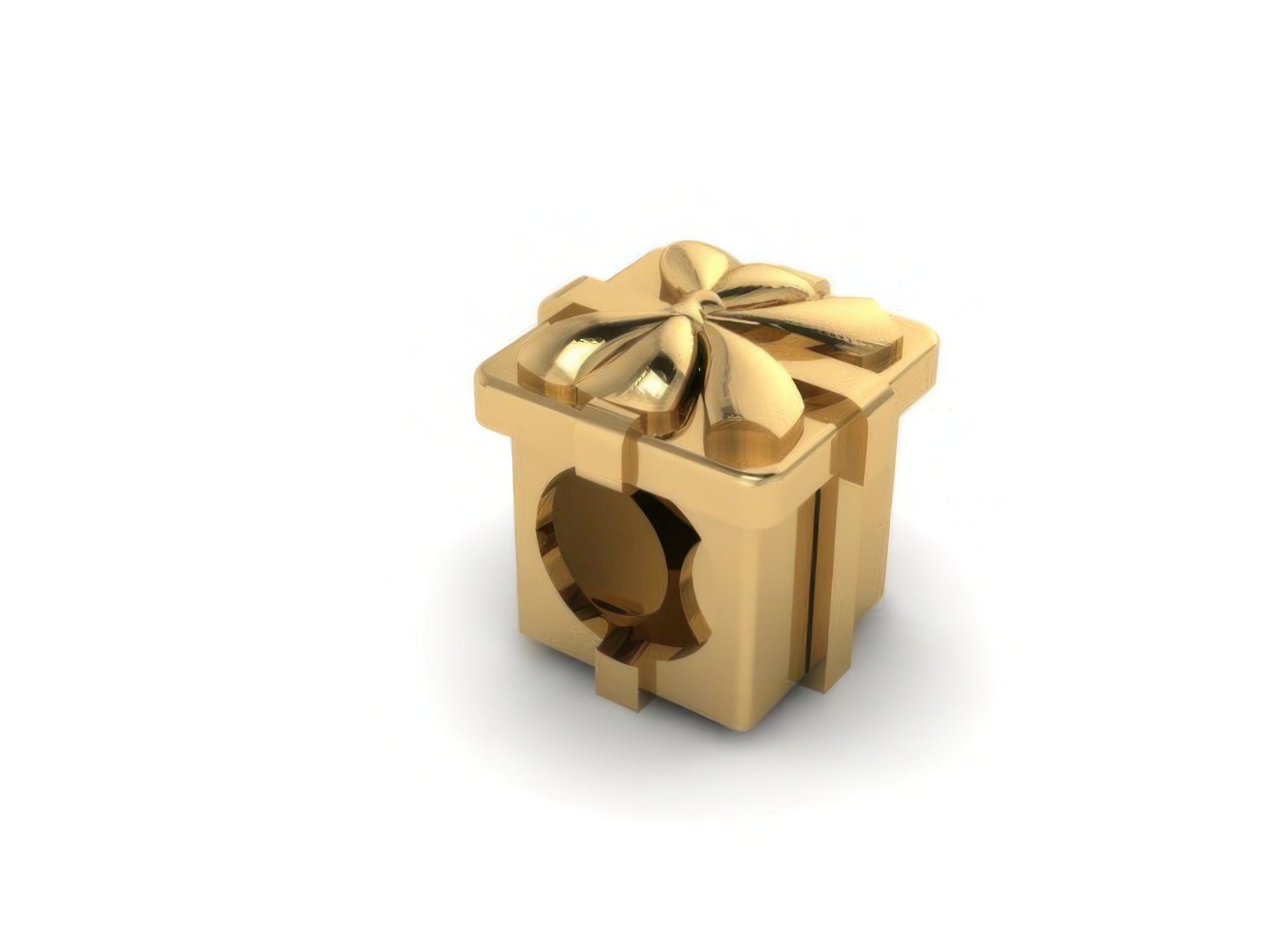 Bow Tie Bead Ball Pendant Necklace 3D print model_1