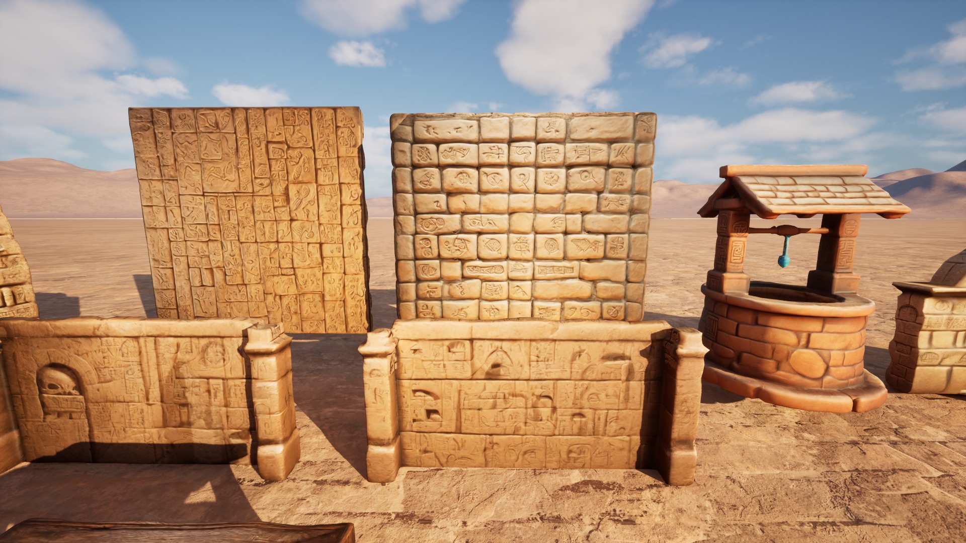 Ancient Ruins Enviroment Asset Pack Low-poly 3D model_30
