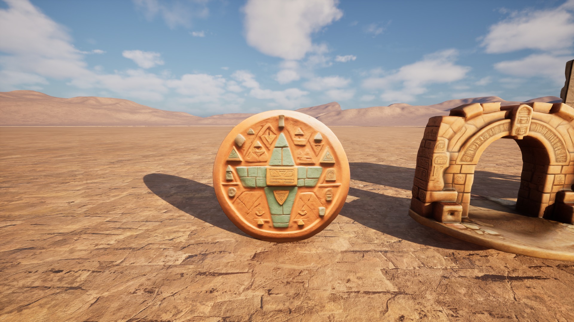 Ancient Ruins Enviroment Asset Pack Low-poly 3D model_26