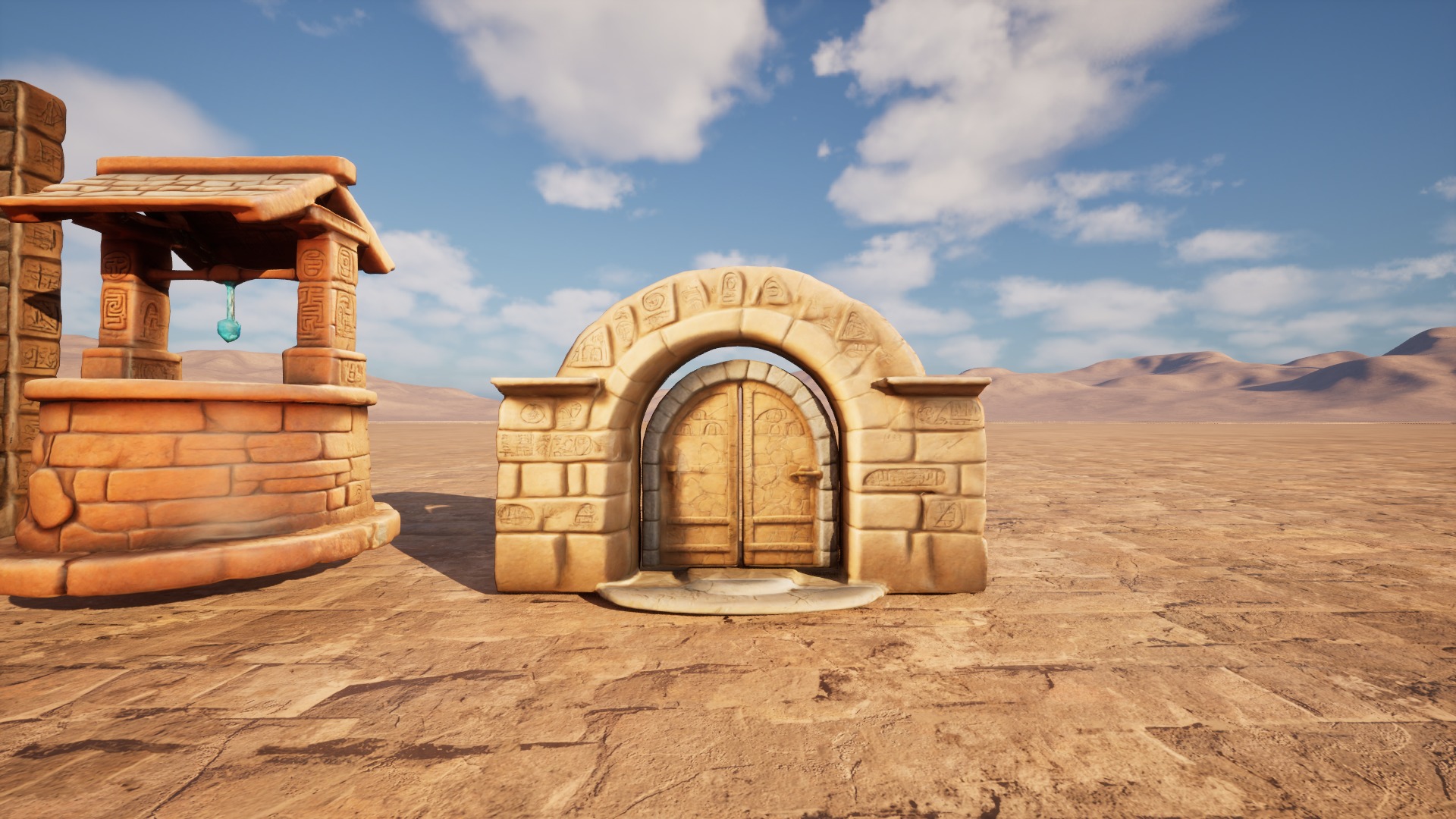 Ancient Ruins Enviroment Asset Pack Low-poly 3D model_23