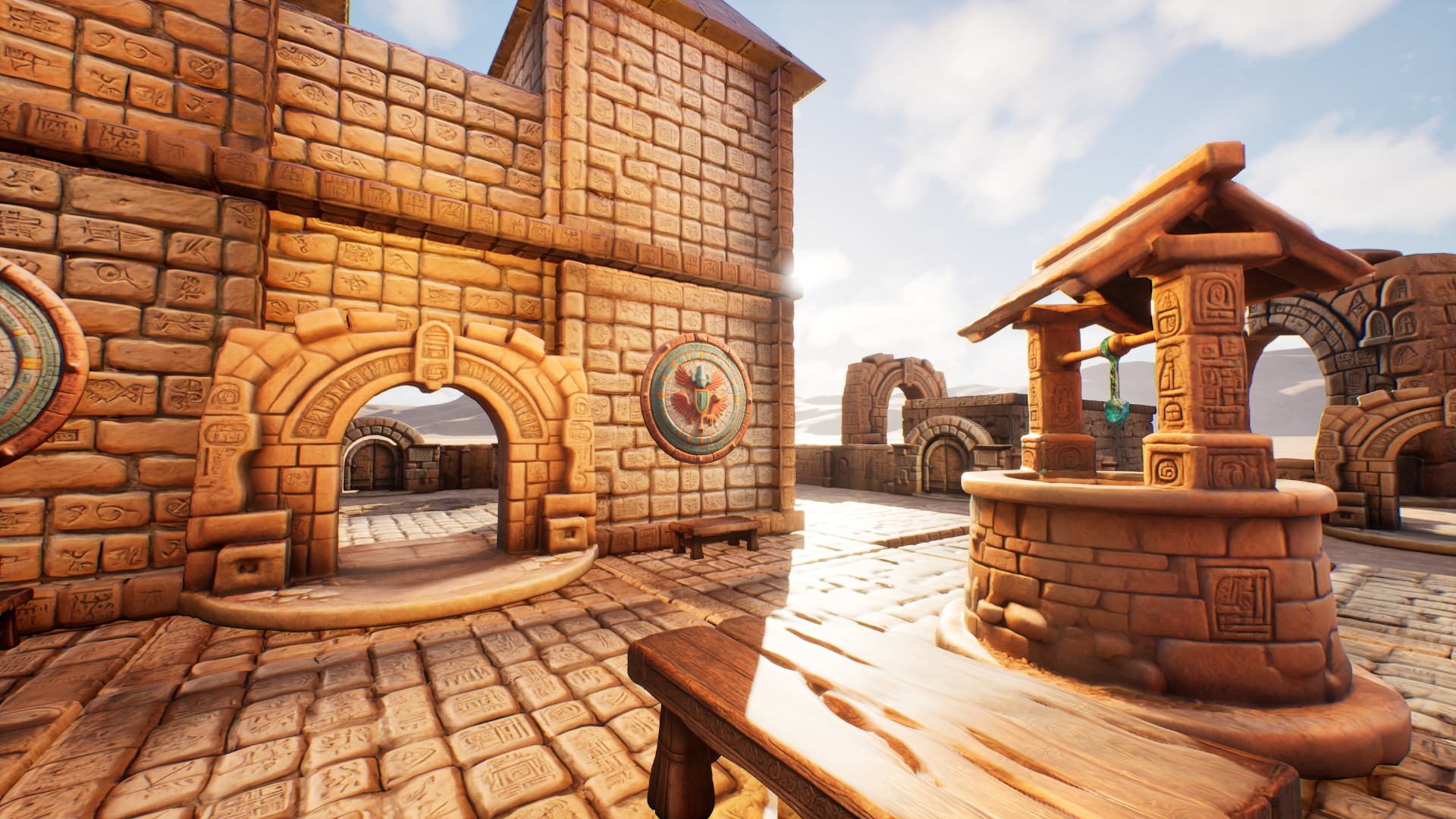 Ancient Ruins Enviroment Asset Pack Low-poly 3D model_11