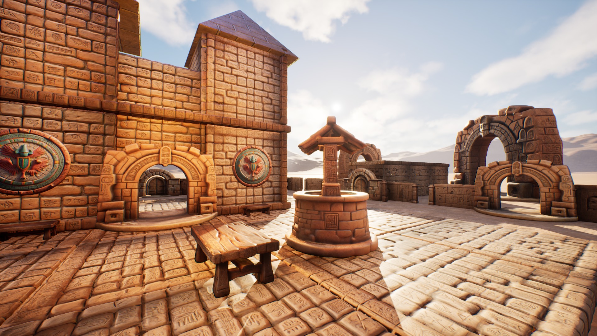 Ancient Ruins Enviroment Asset Pack Low-poly 3D model_20