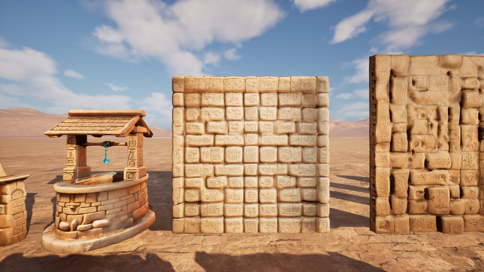 Ancient Ruins Enviroment Asset Pack Low-poly 3D model_21