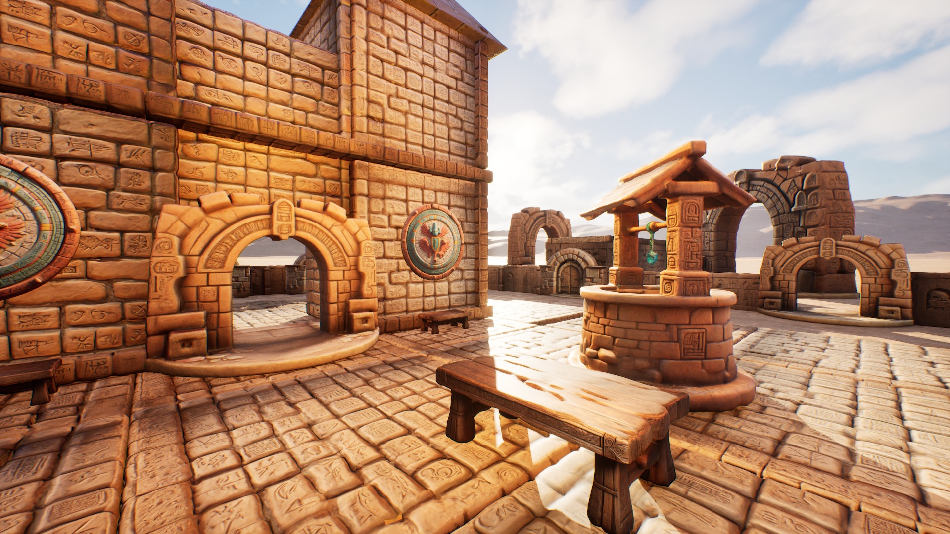 Ancient Ruins Enviroment Asset Pack Low-poly 3D model_19