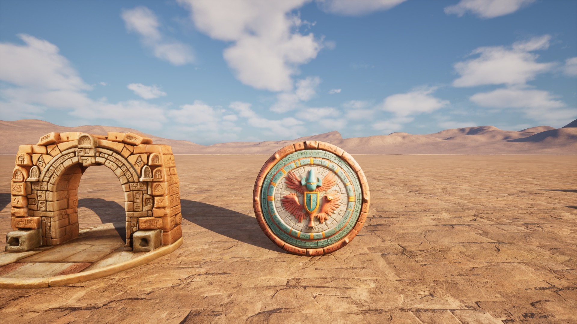 Ancient Ruins Enviroment Asset Pack Low-poly 3D model_27