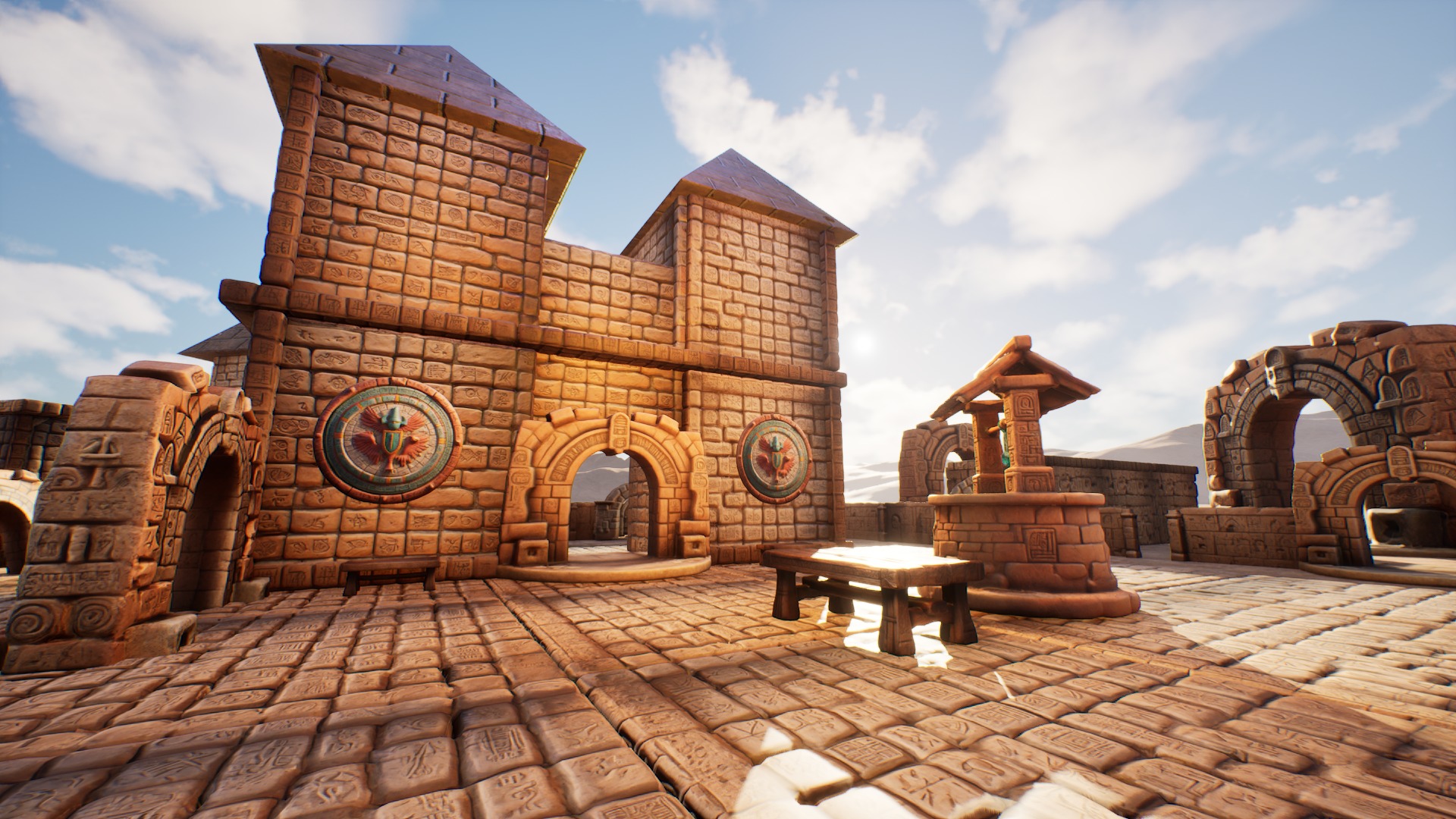 Ancient Ruins Enviroment Asset Pack Low-poly 3D model_5