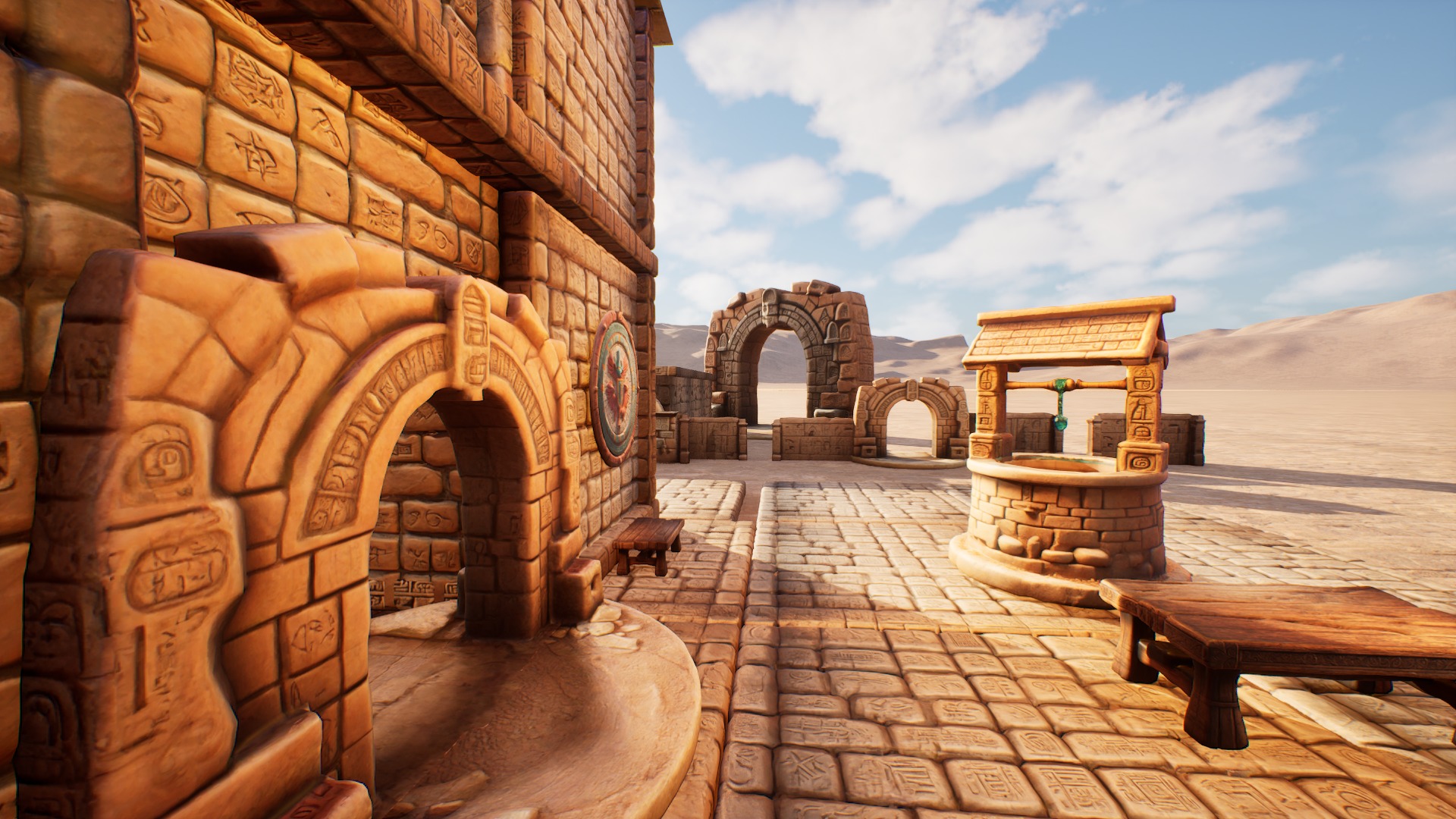 Ancient Ruins Enviroment Asset Pack Low-poly 3D model_15