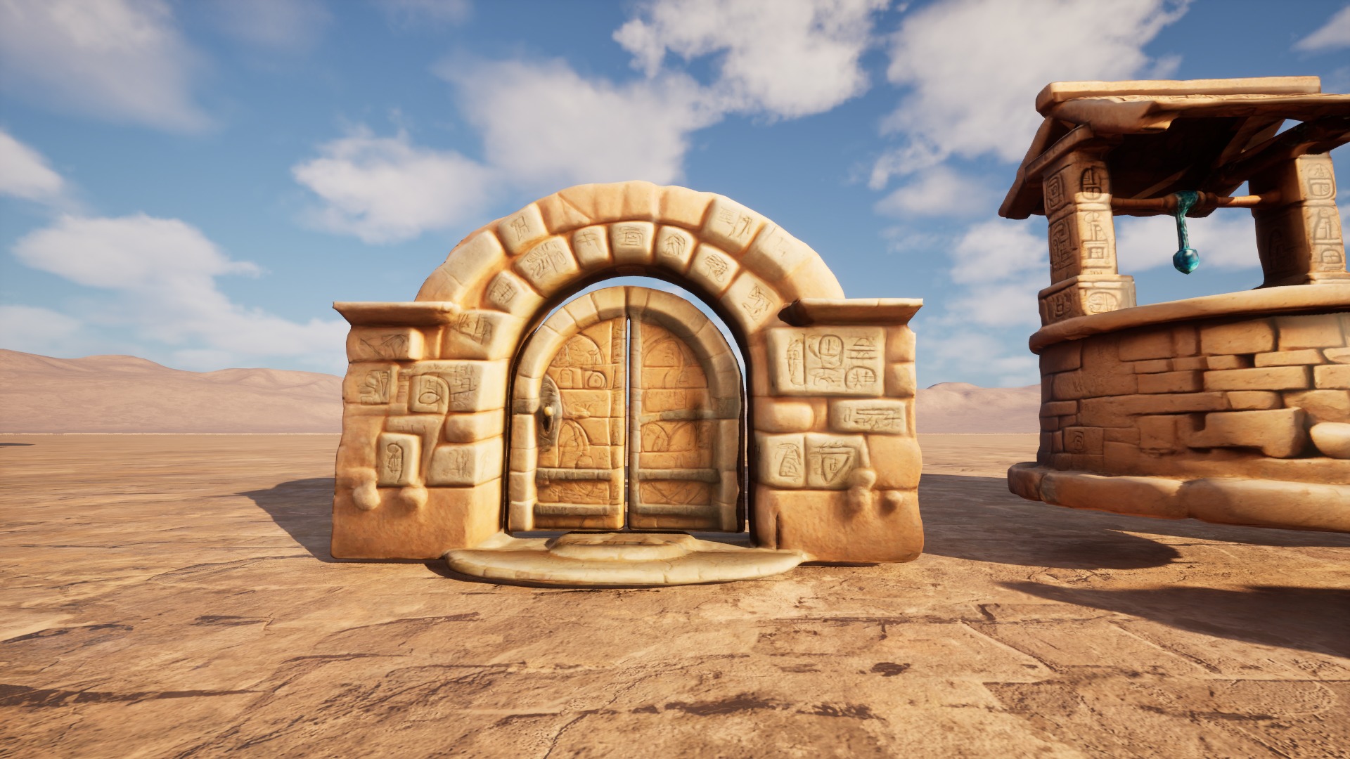 Ancient Ruins Enviroment Asset Pack Low-poly 3D model_33