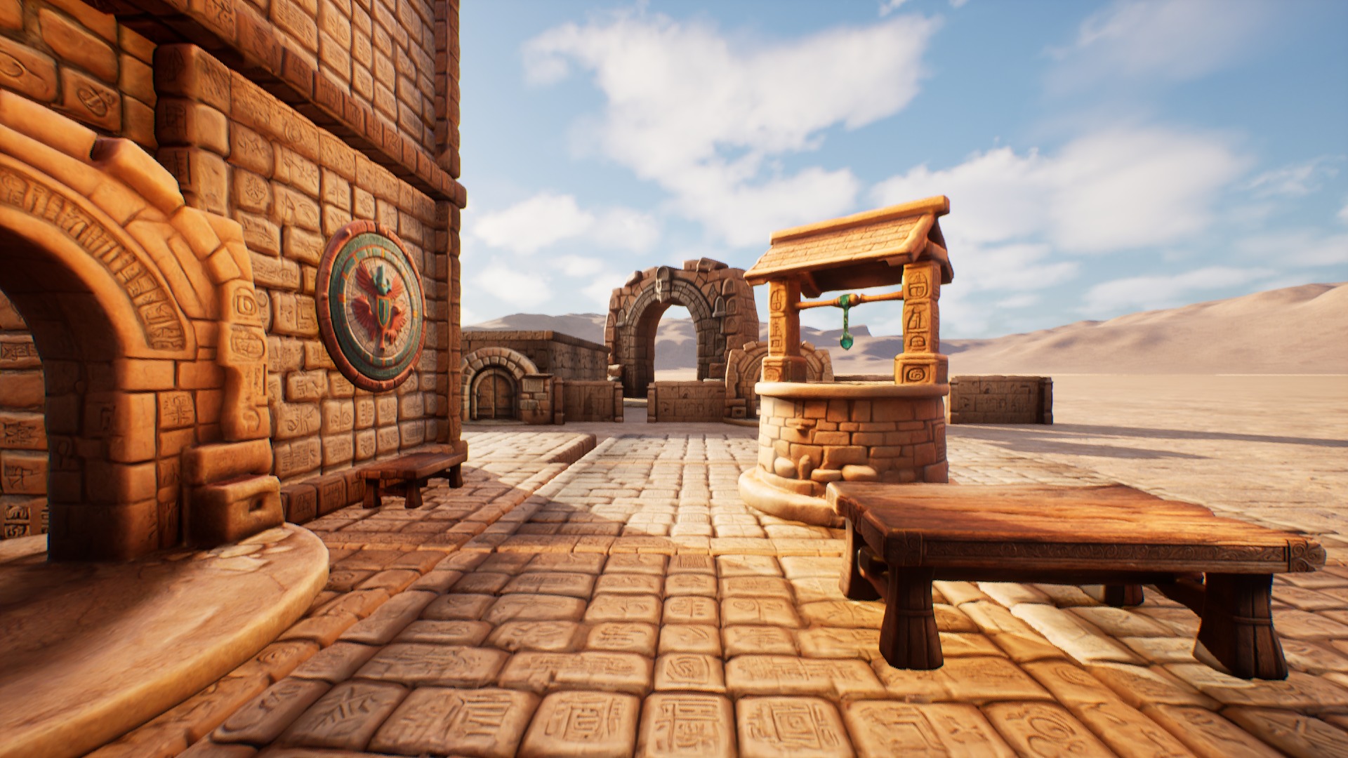 Ancient Ruins Enviroment Asset Pack Low-poly 3D model_16