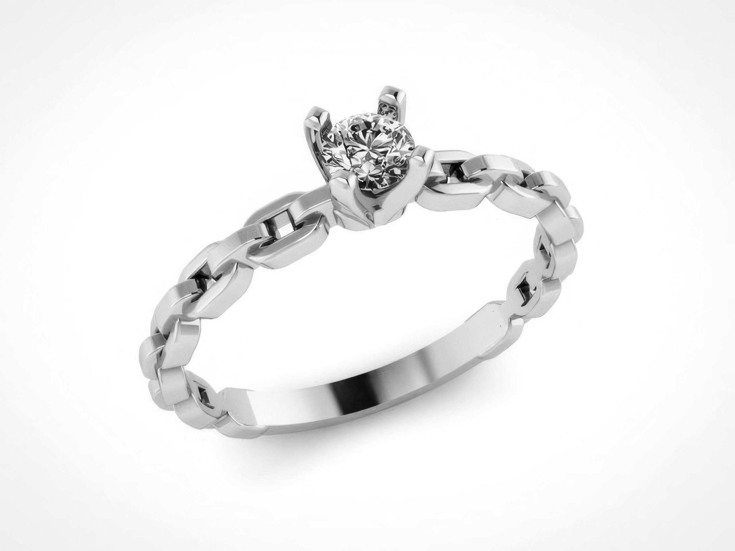 Diamond Ring 3D print model_2